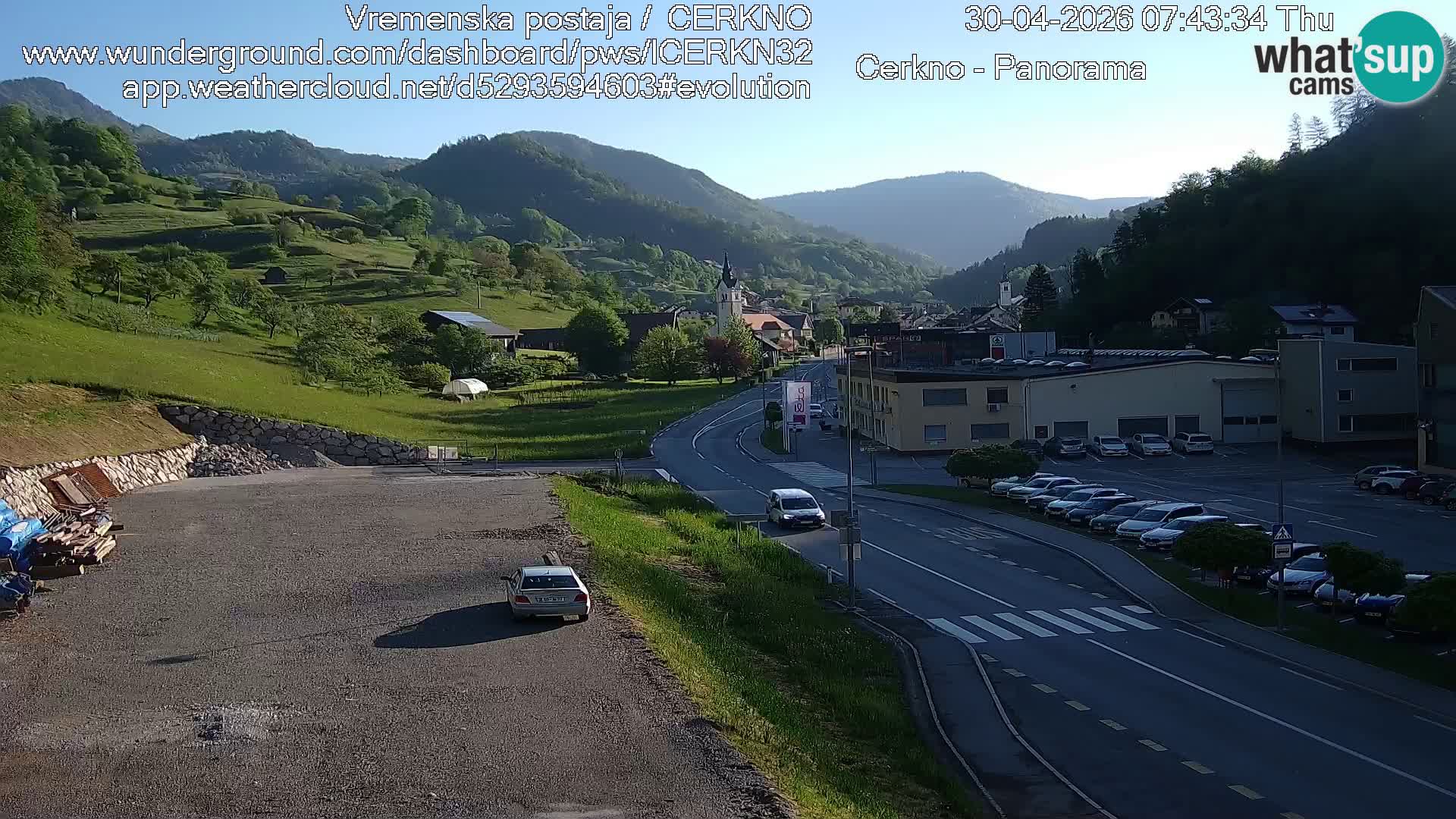 Cerkno Stadteingang Live-Webcam