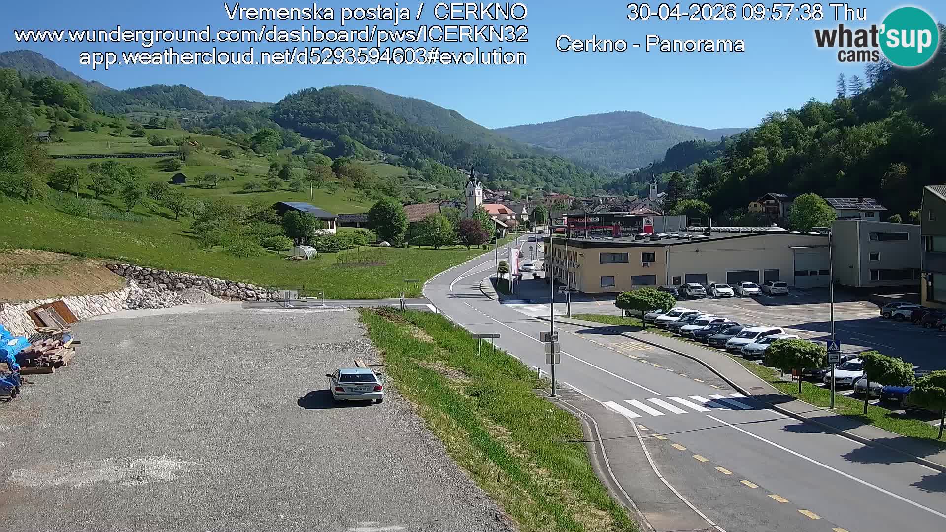 Cerkno Stadteingang Live-Webcam