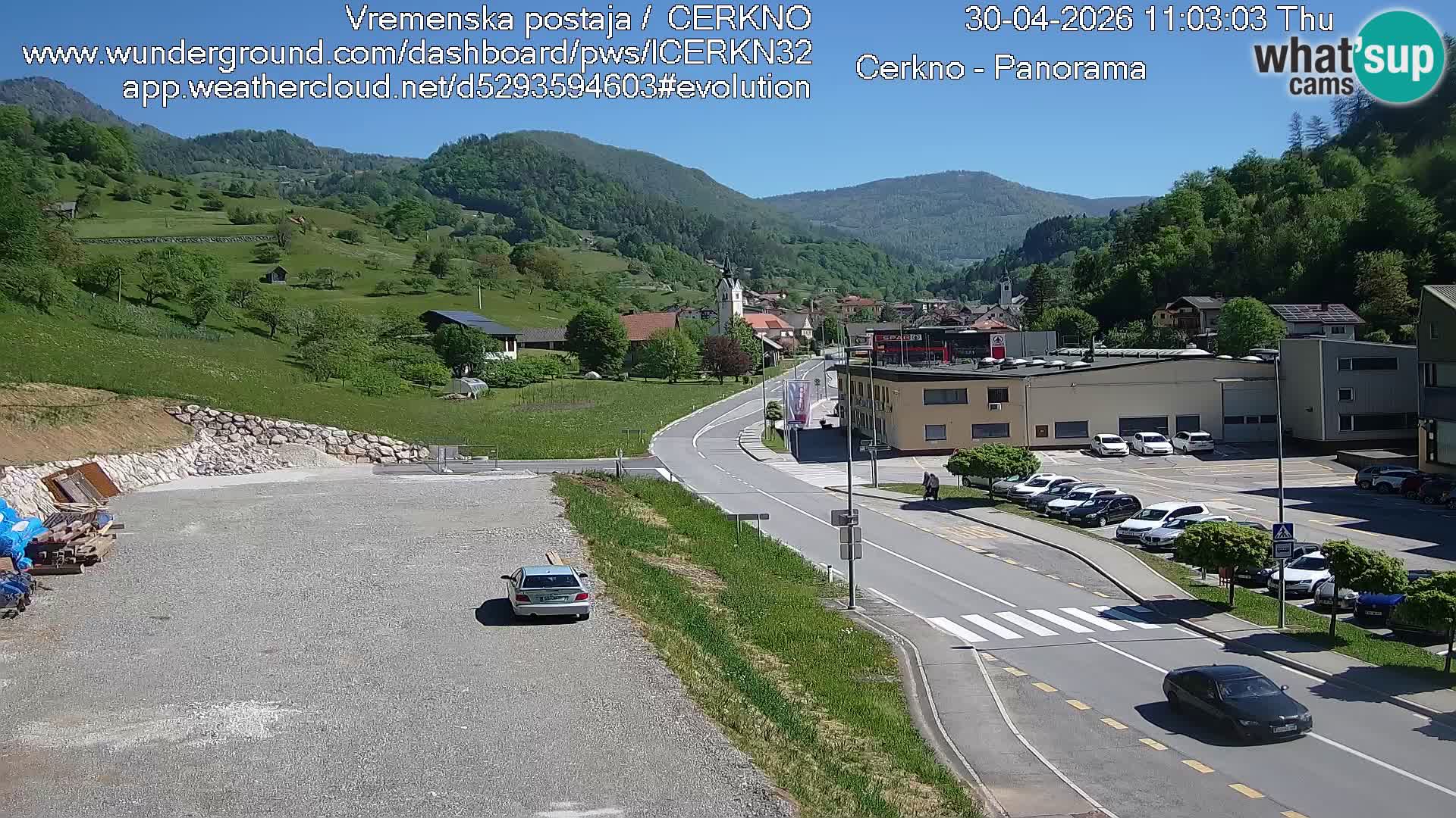 Cerkno Stadteingang Live-Webcam