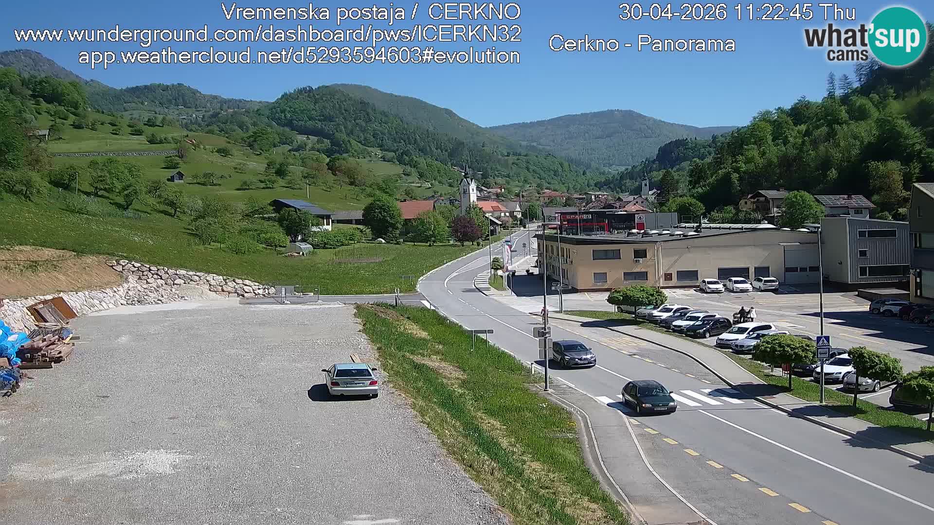 Cerkno Stadteingang Live-Webcam