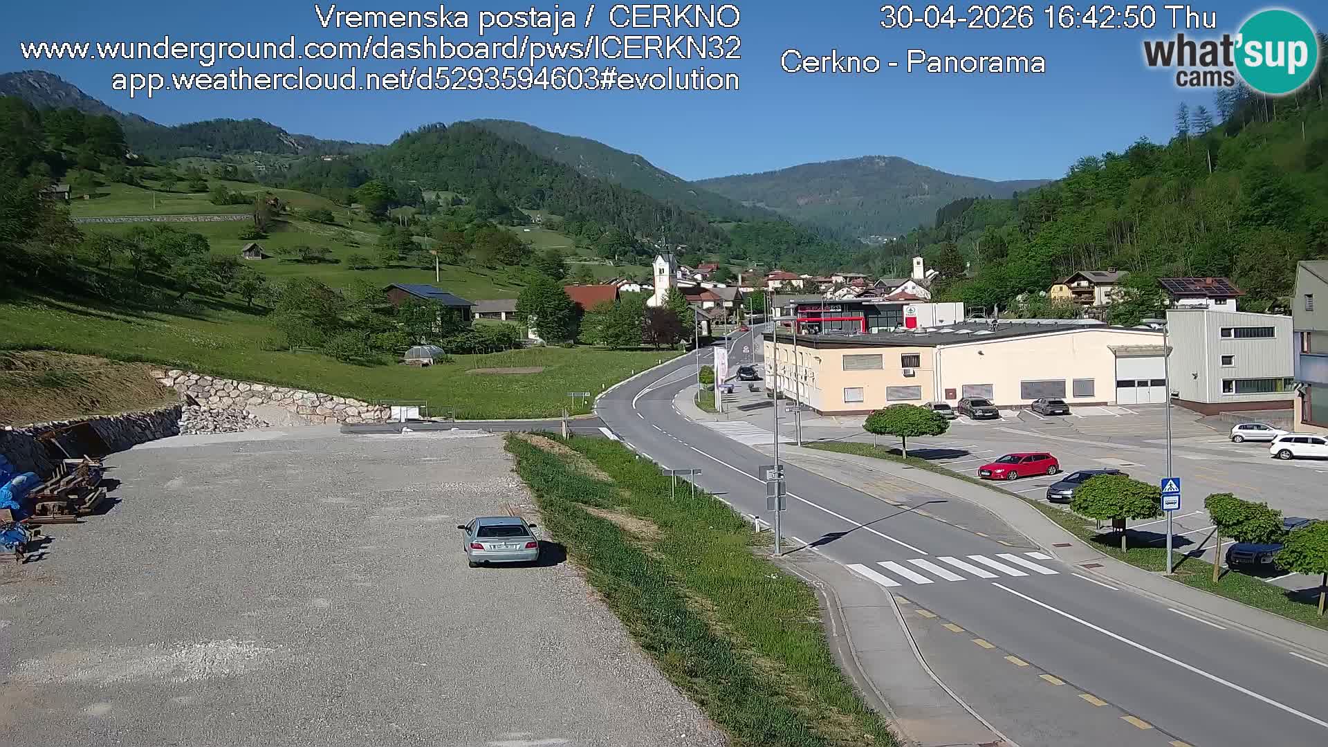 Cerkno Stadteingang Live-Webcam