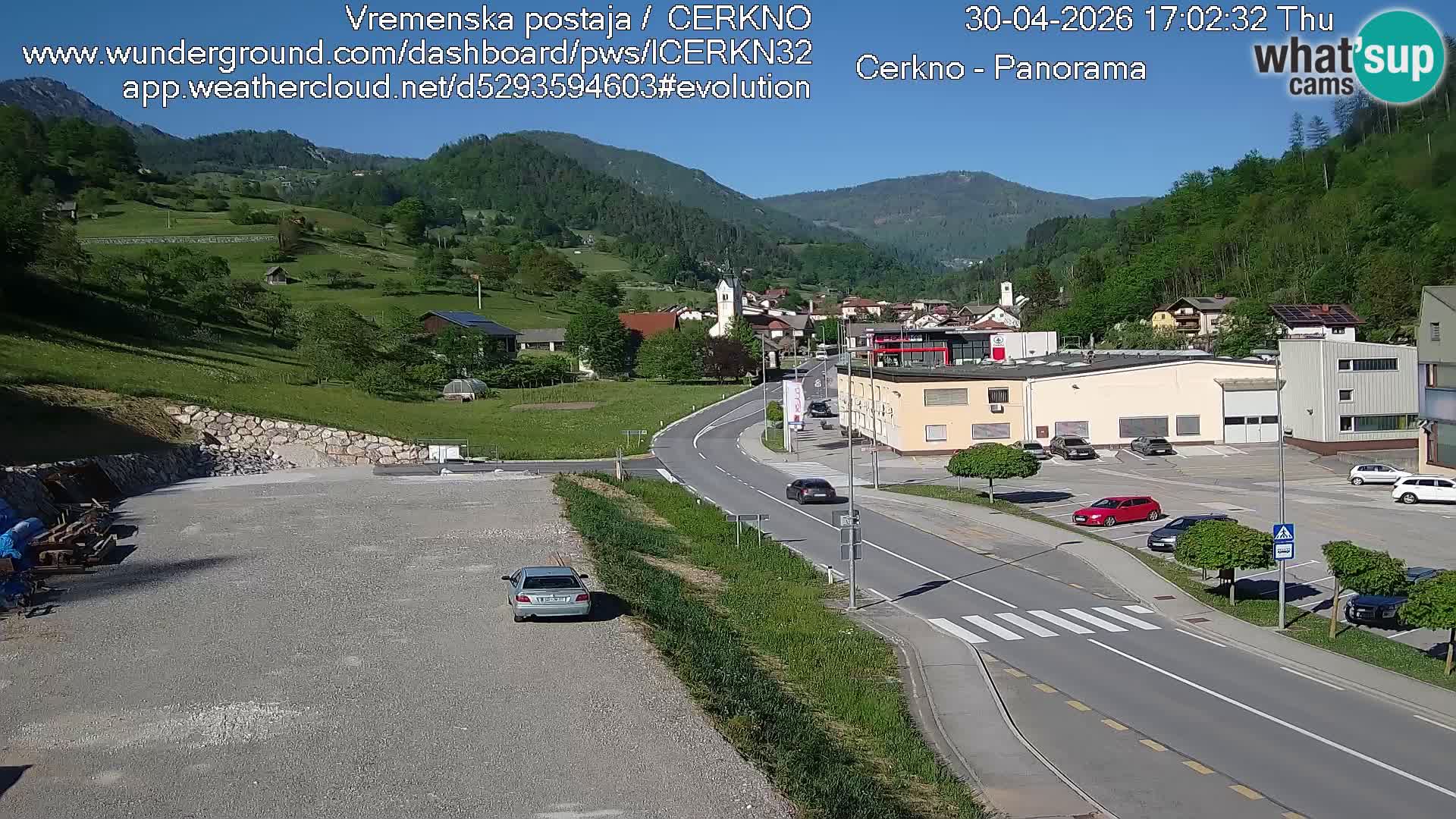 Cerkno Stadteingang Live-Webcam