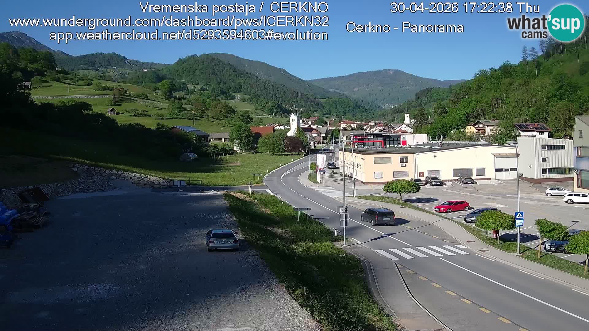 Cerkno Stadteingang Live-Webcam