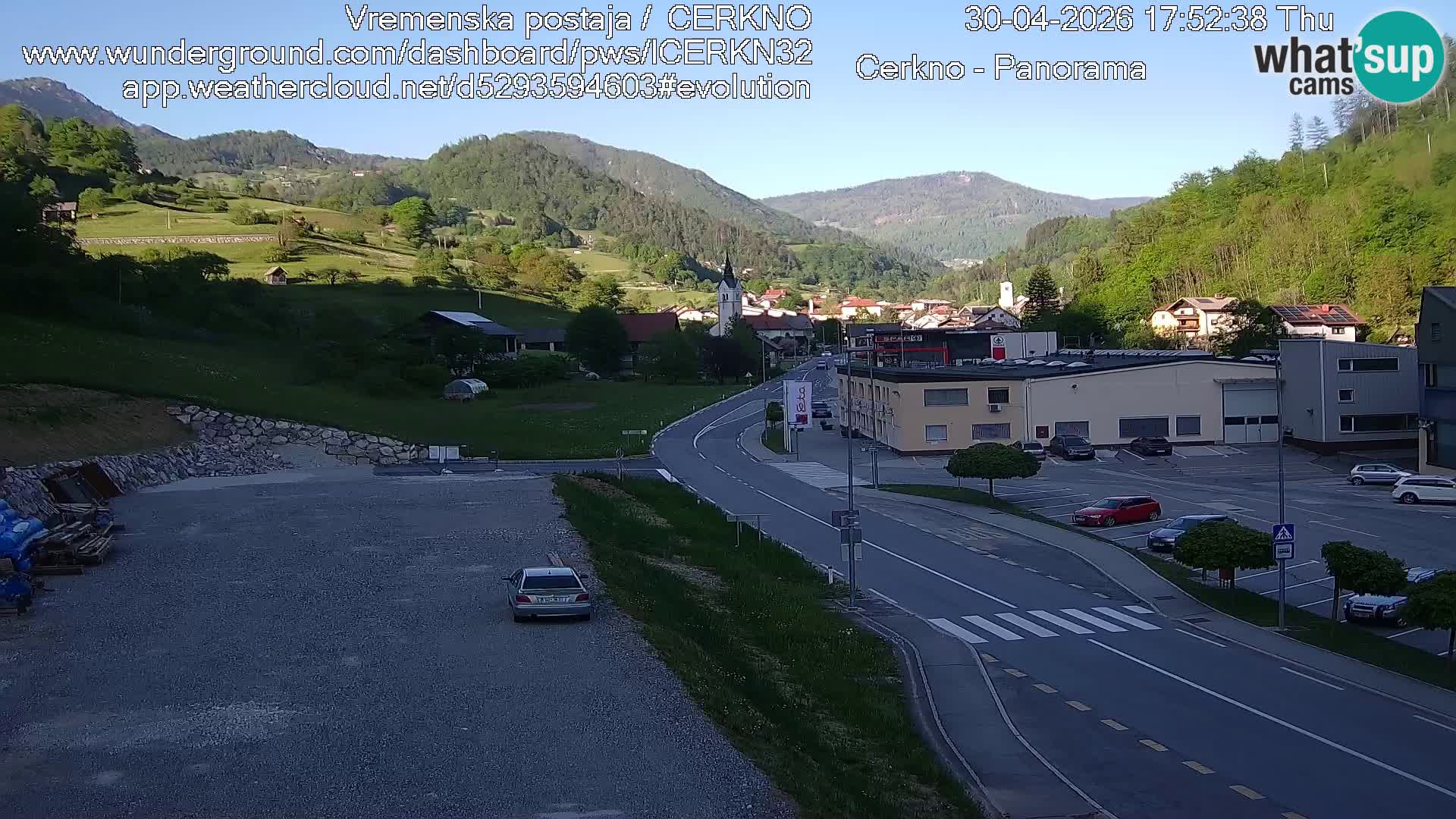 Cerkno Stadteingang Live-Webcam