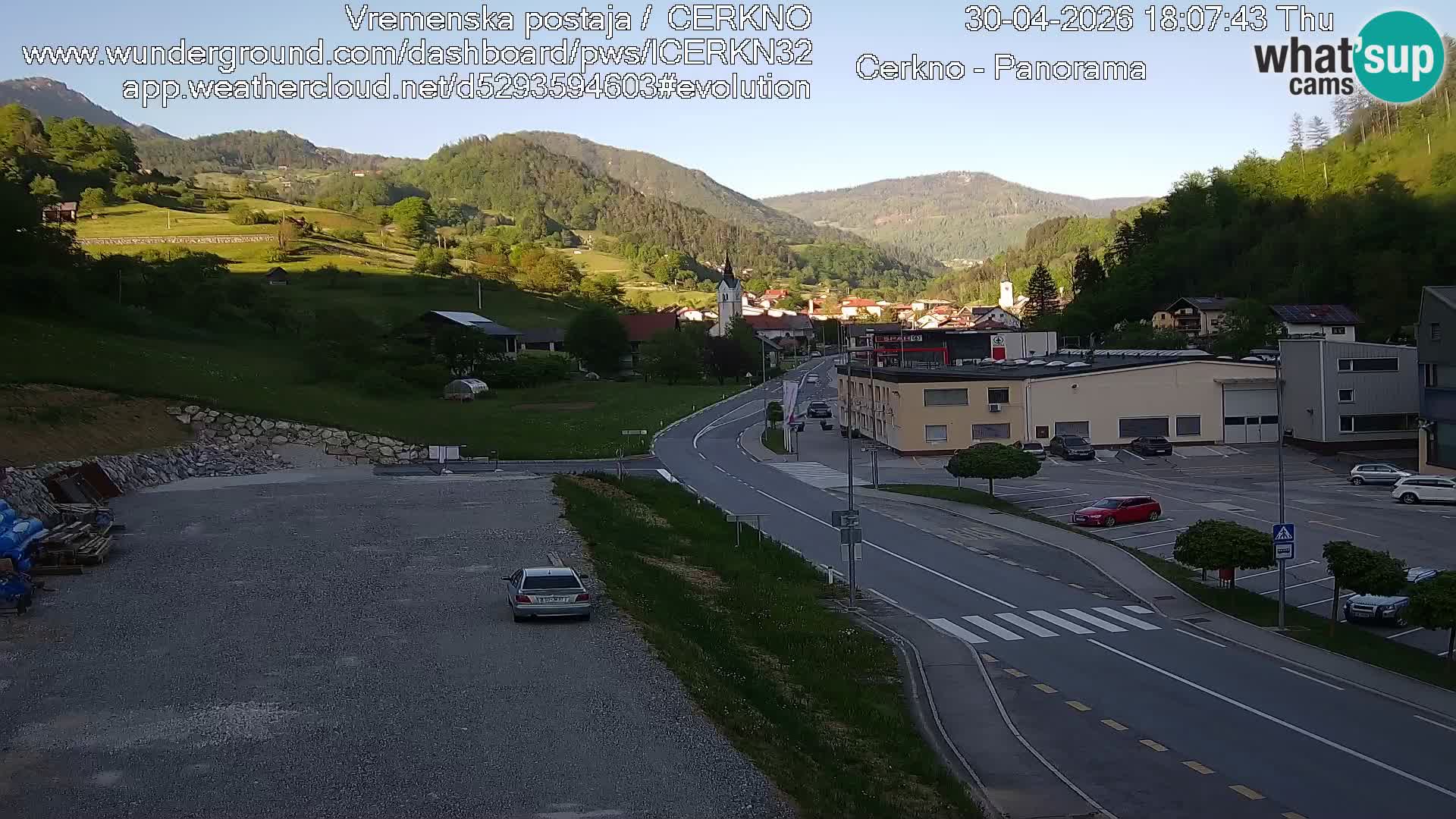 Cerkno Stadteingang Live-Webcam