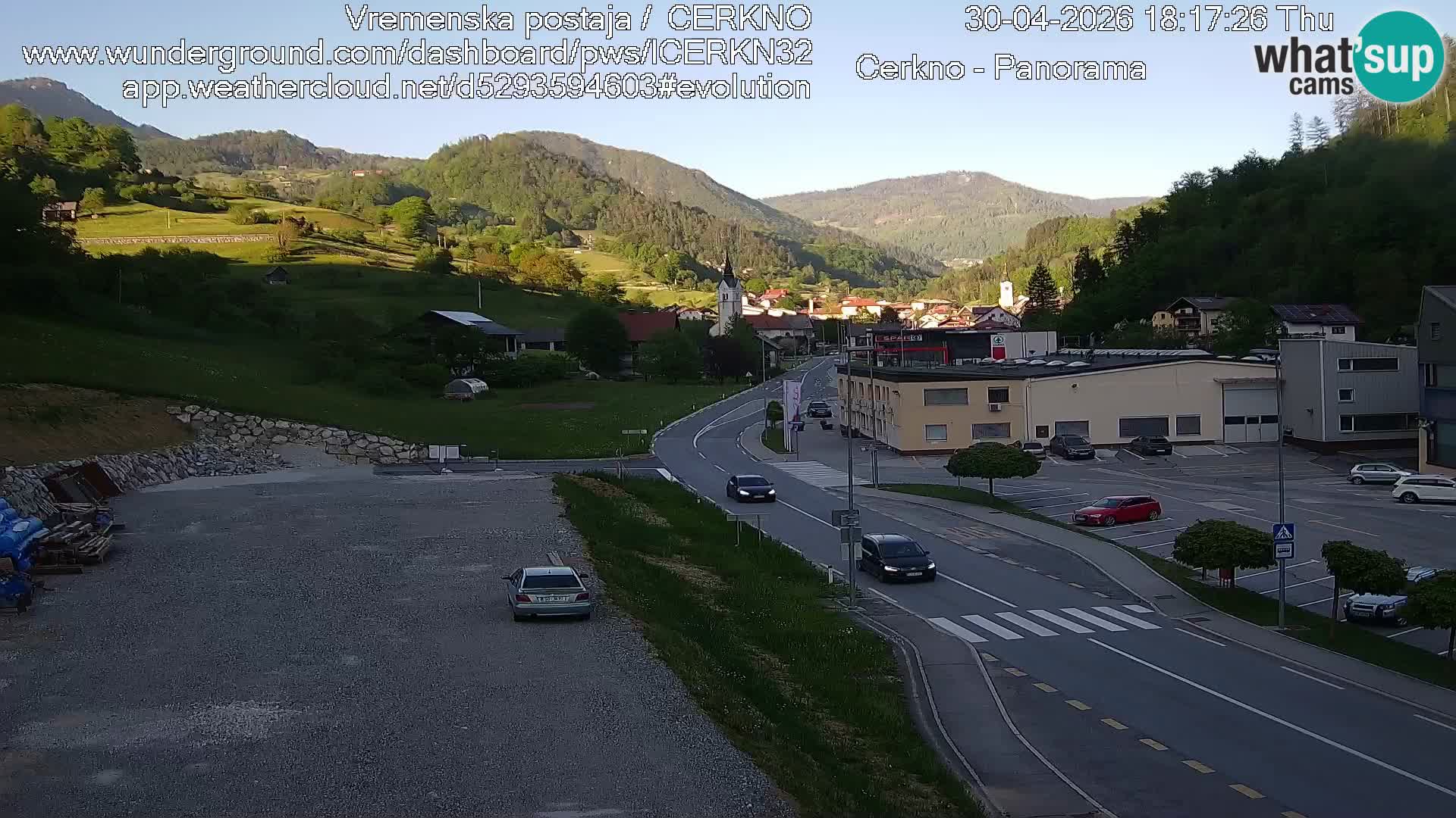 Webcam Ingresso Città di Cerkno