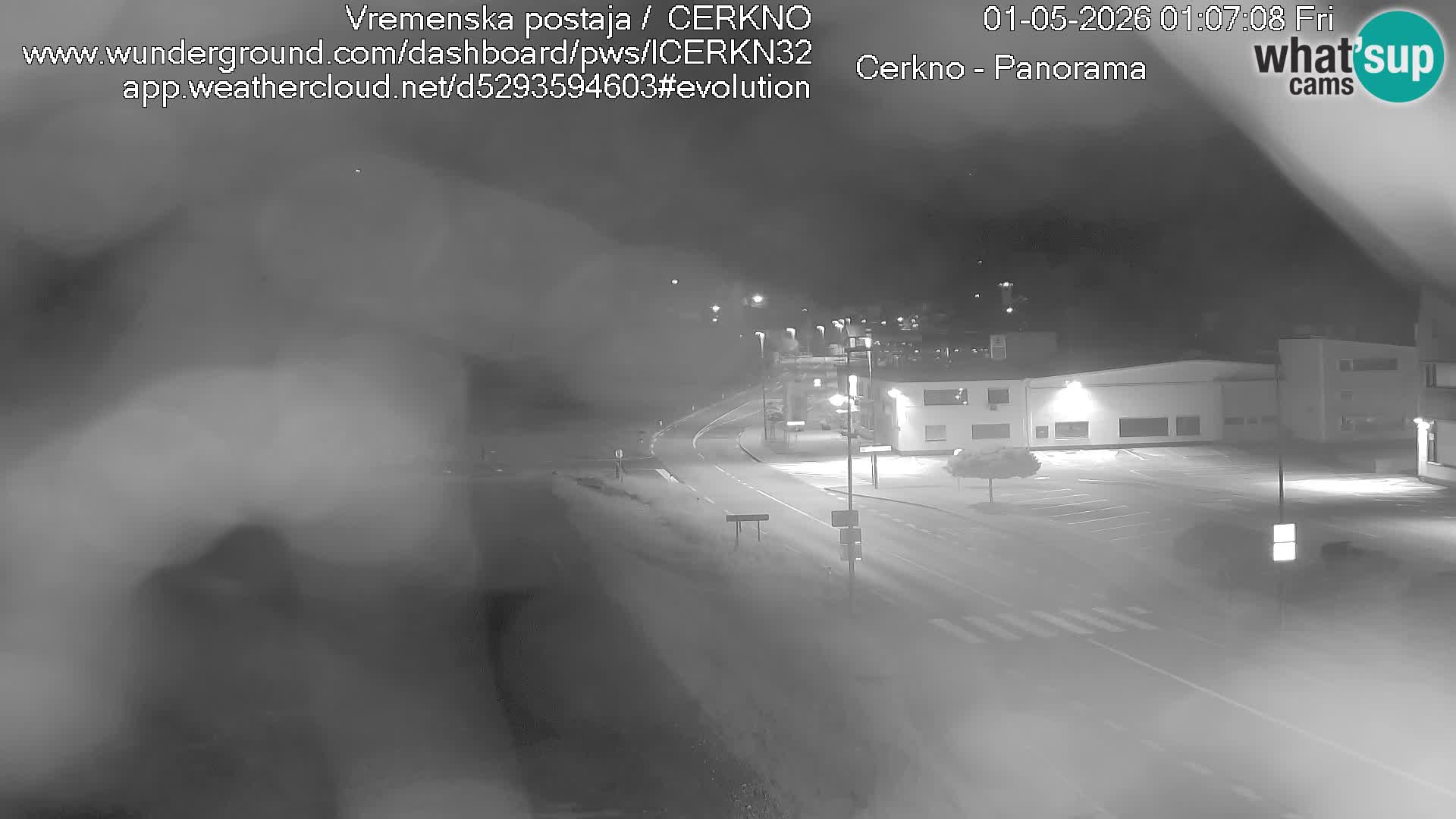 Webcam en direct – Entrée de la ville de Cerkno