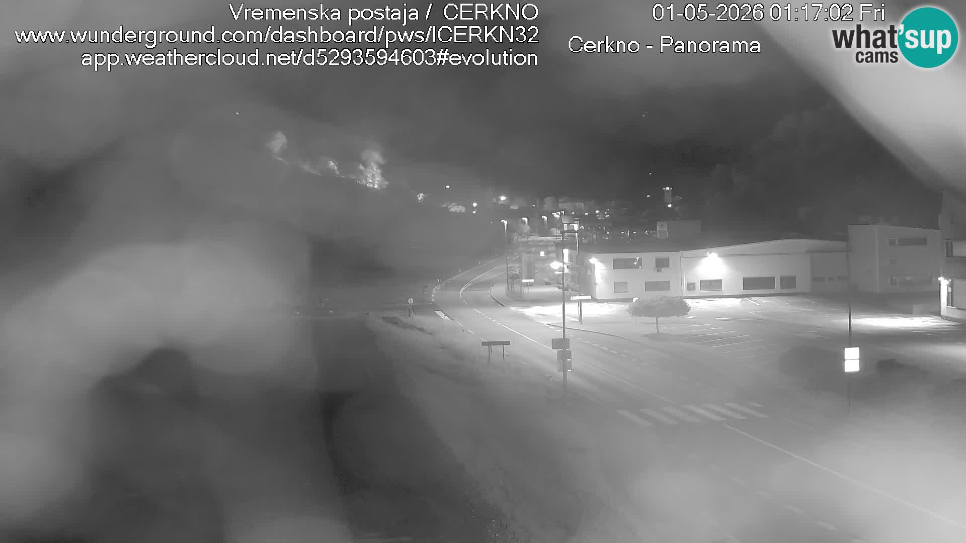 Webcam en direct – Entrée de la ville de Cerkno