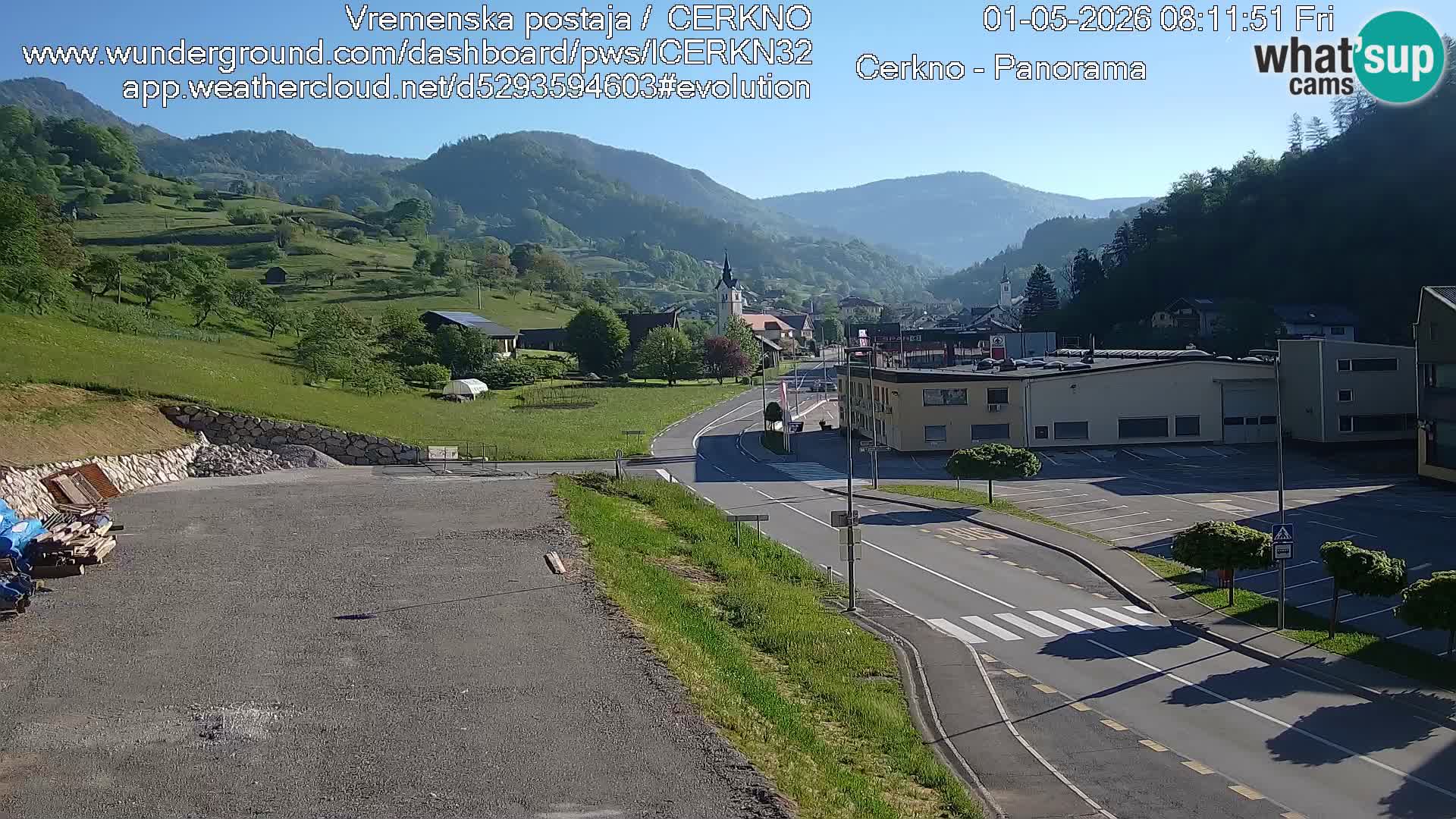 Webcam Ingresso Città di Cerkno