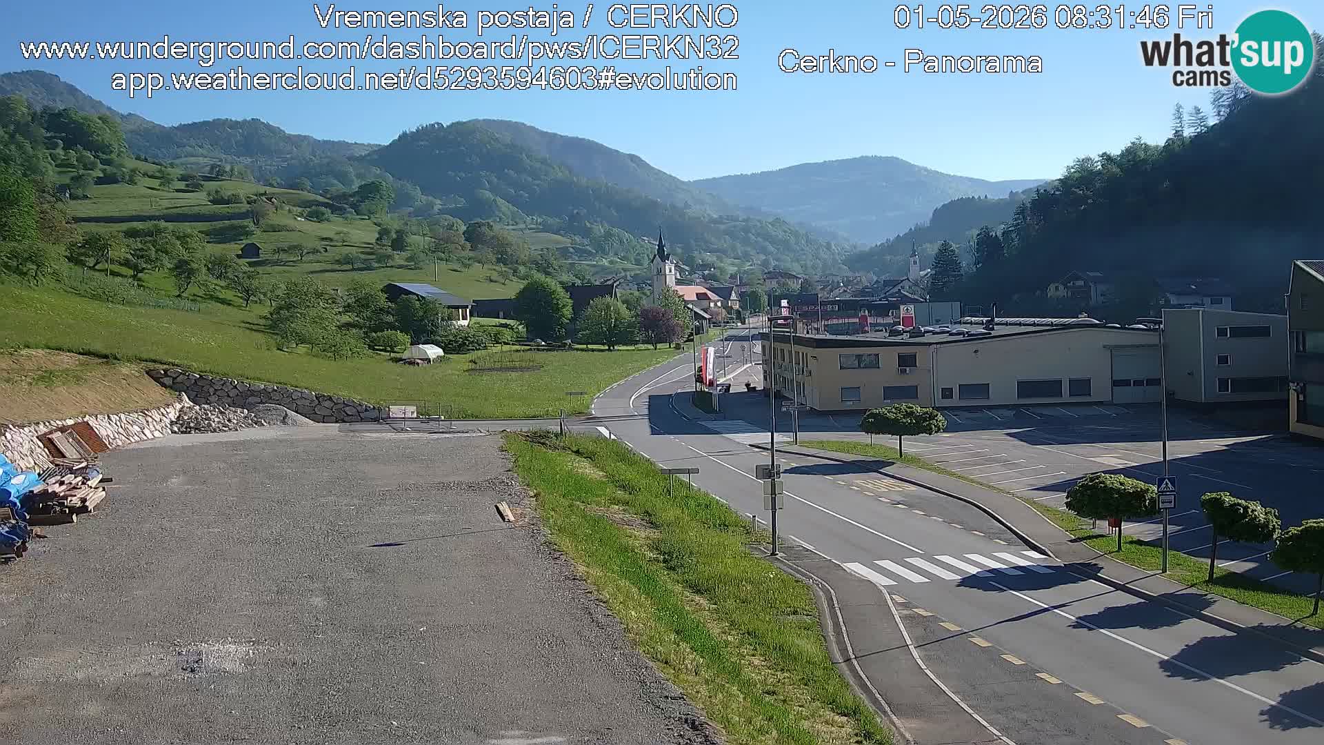 Cerkno Stadteingang Live-Webcam