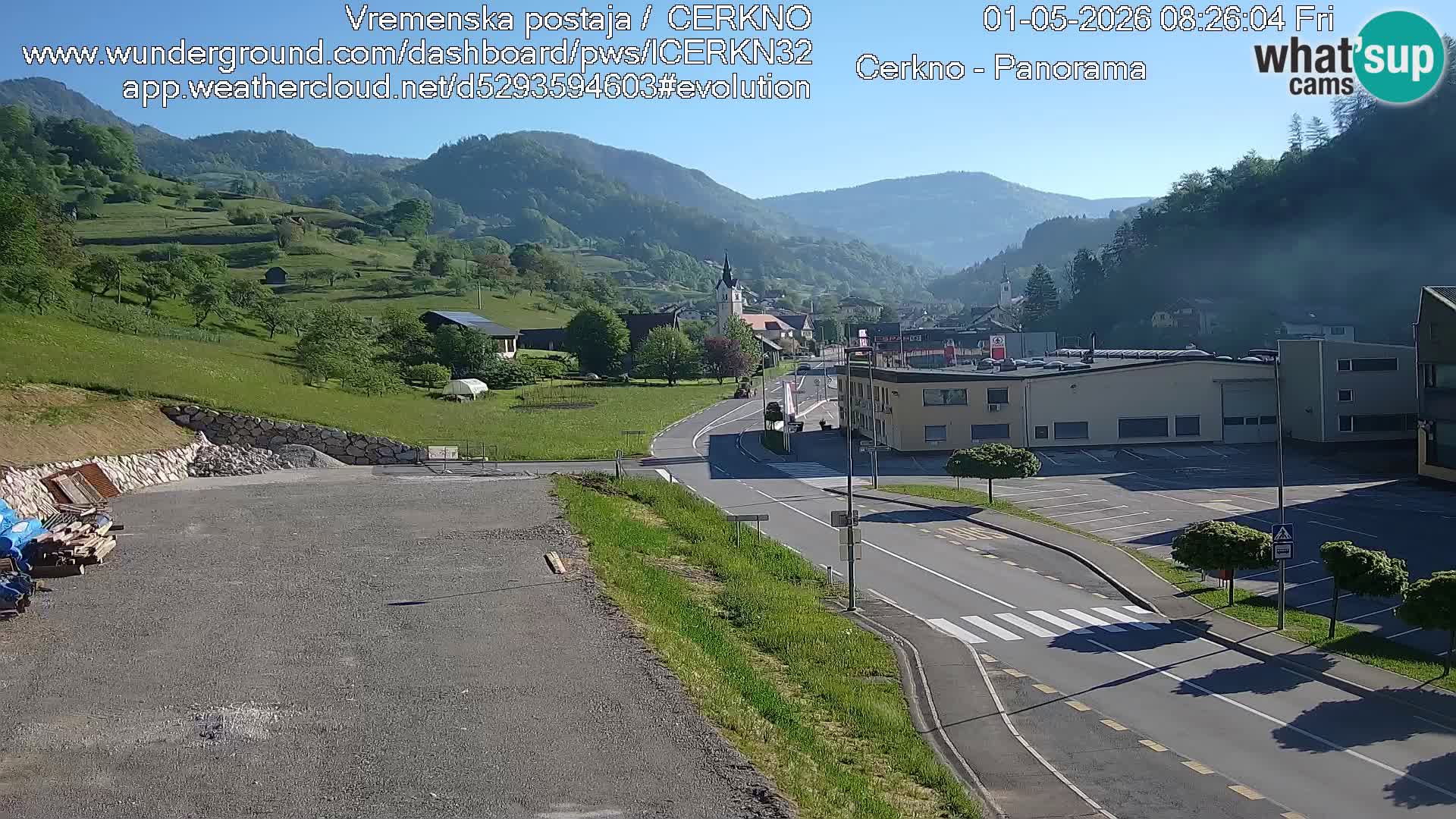 Cerkno ulaz u grad – Kamera uživo