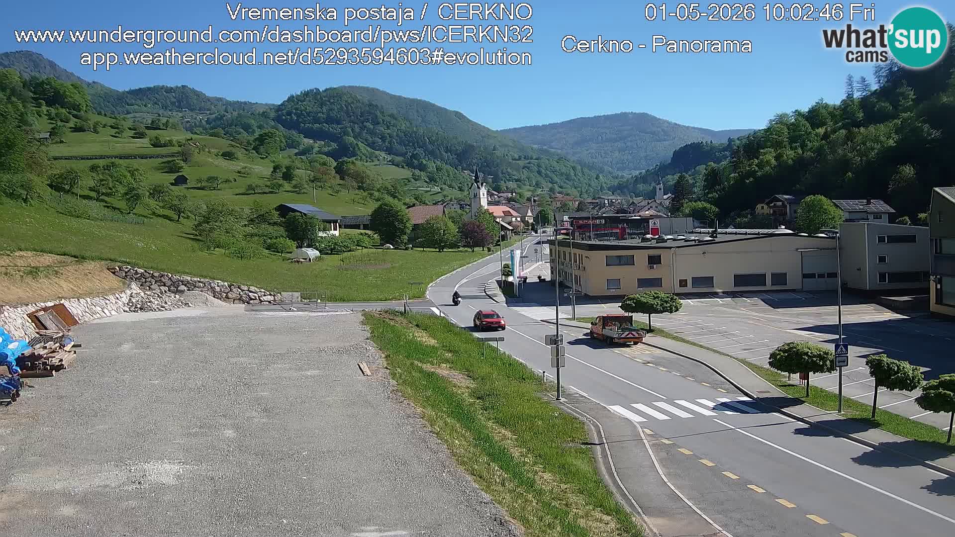 Cerkno ulaz u grad – Kamera uživo