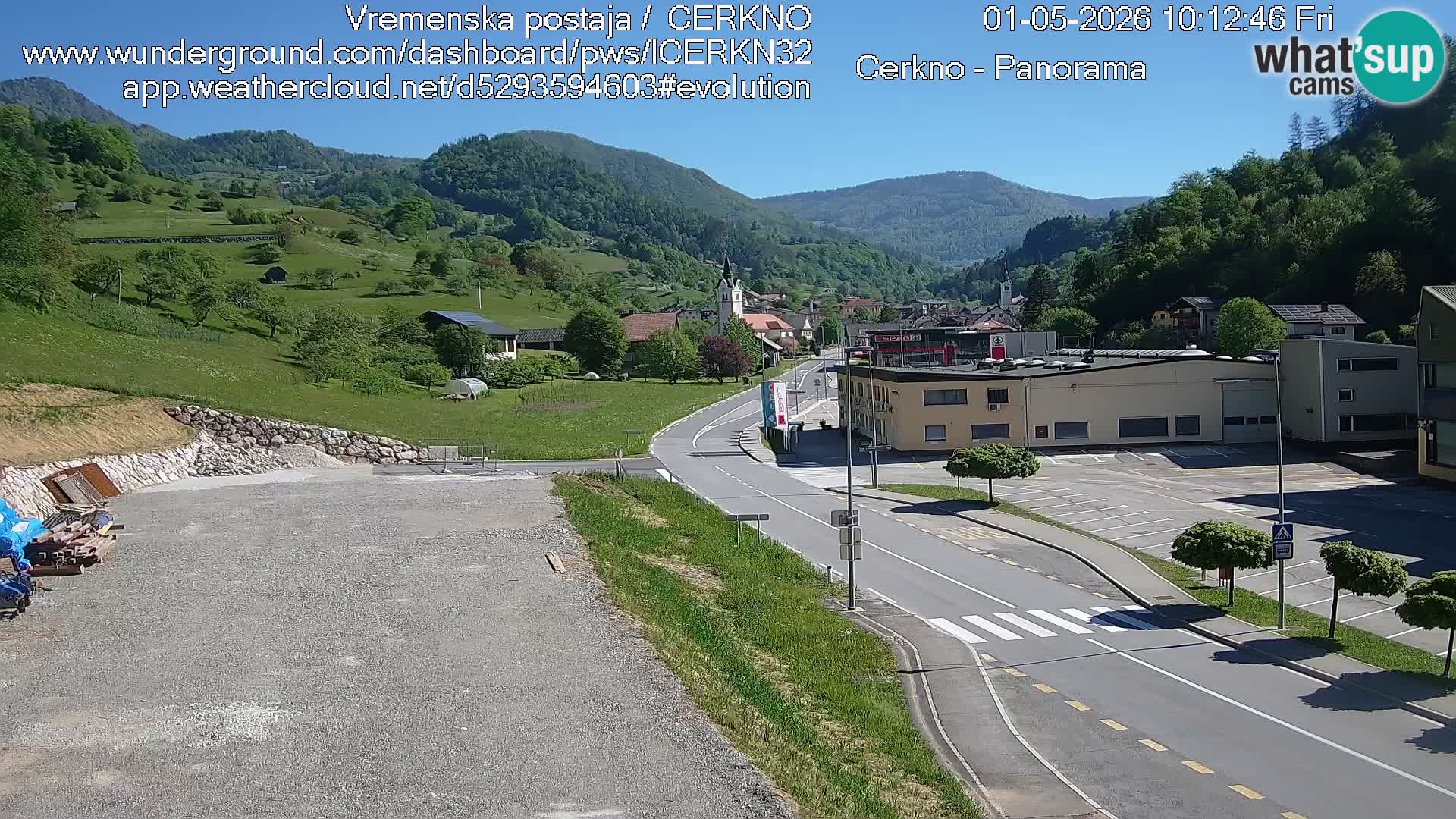 Cerkno Stadteingang Live-Webcam