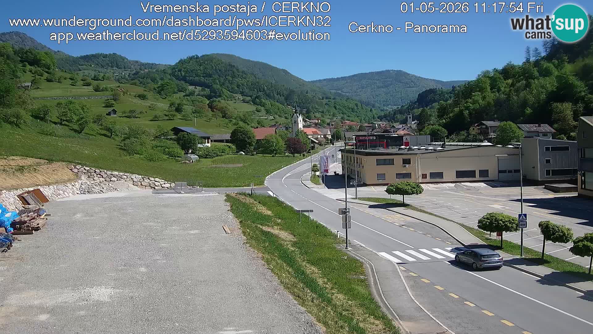 Cerkno Stadteingang Live-Webcam