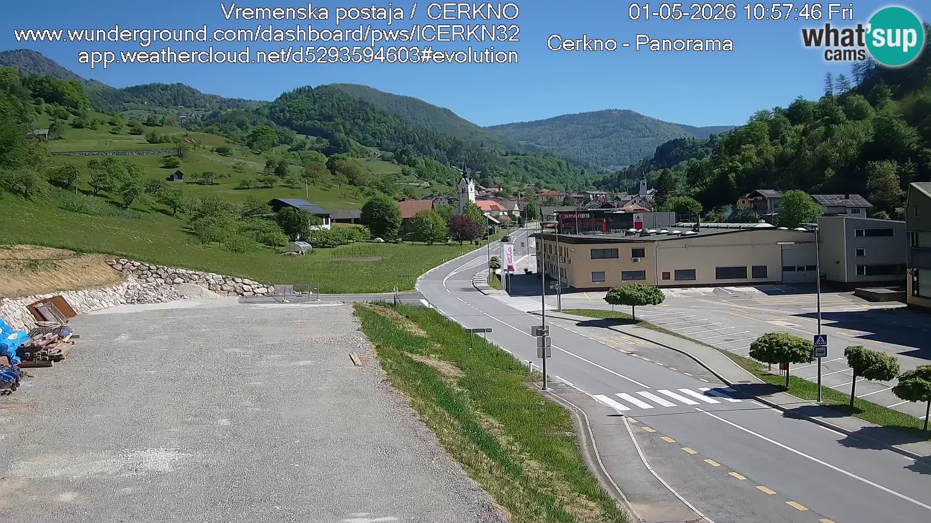 Webcam Ingresso Città di Cerkno