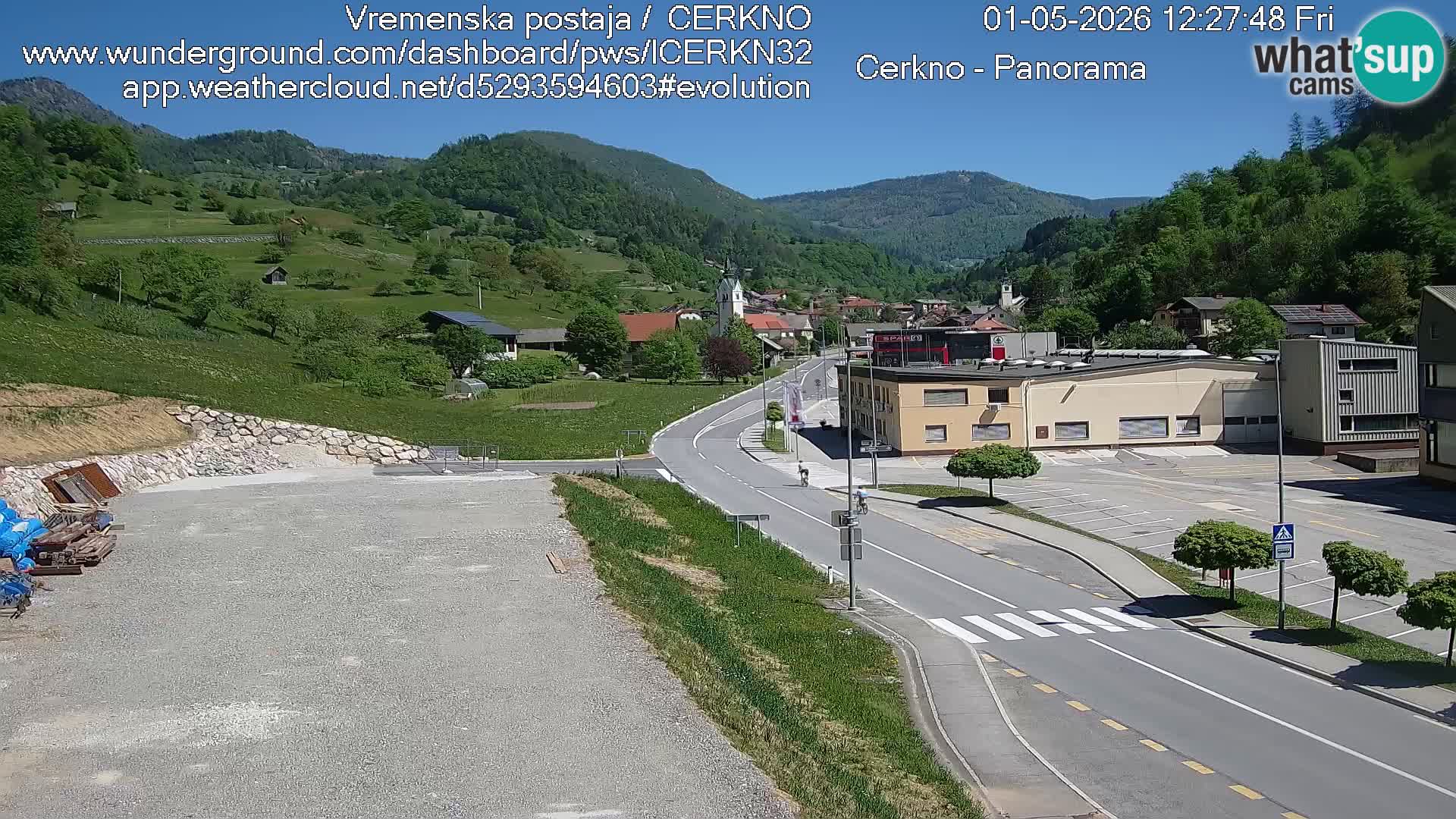 Cerkno ulaz u grad – Kamera uživo