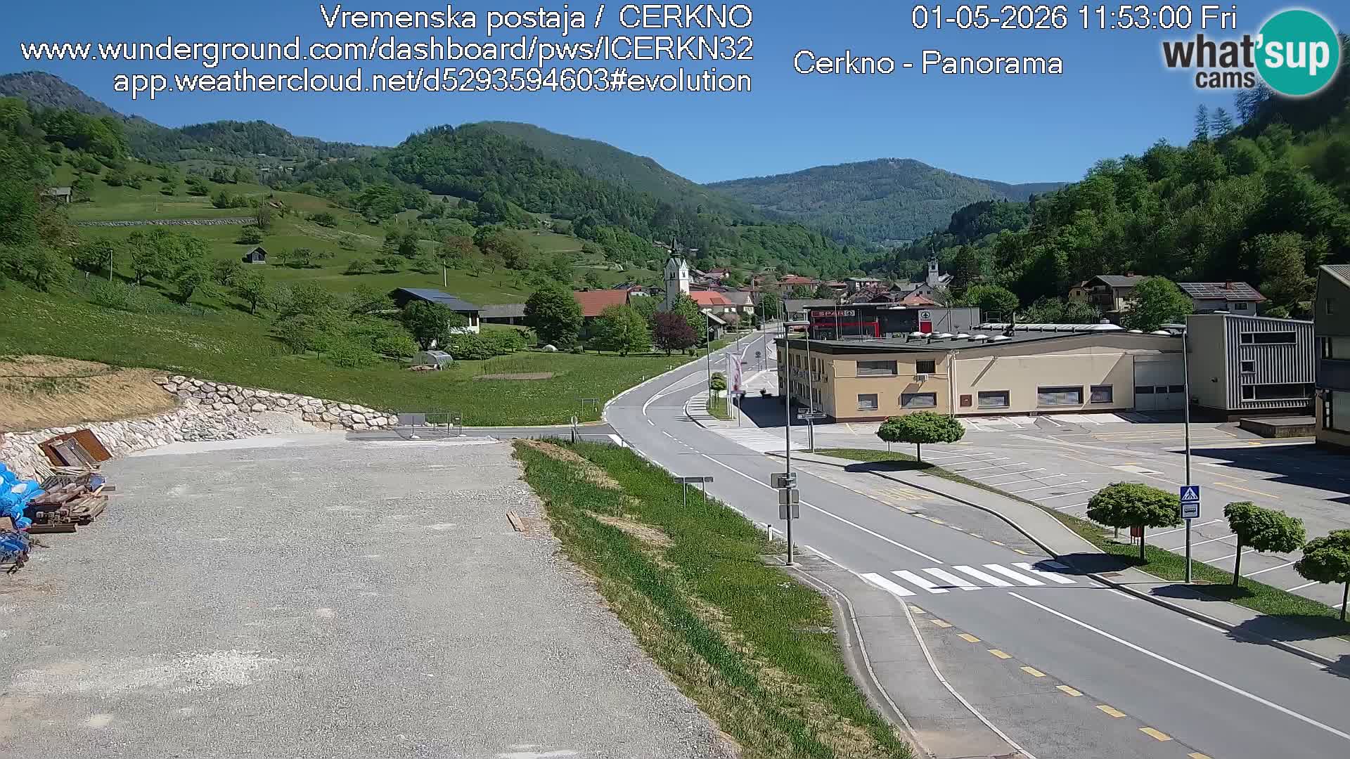 Cerkno Stadteingang Live-Webcam