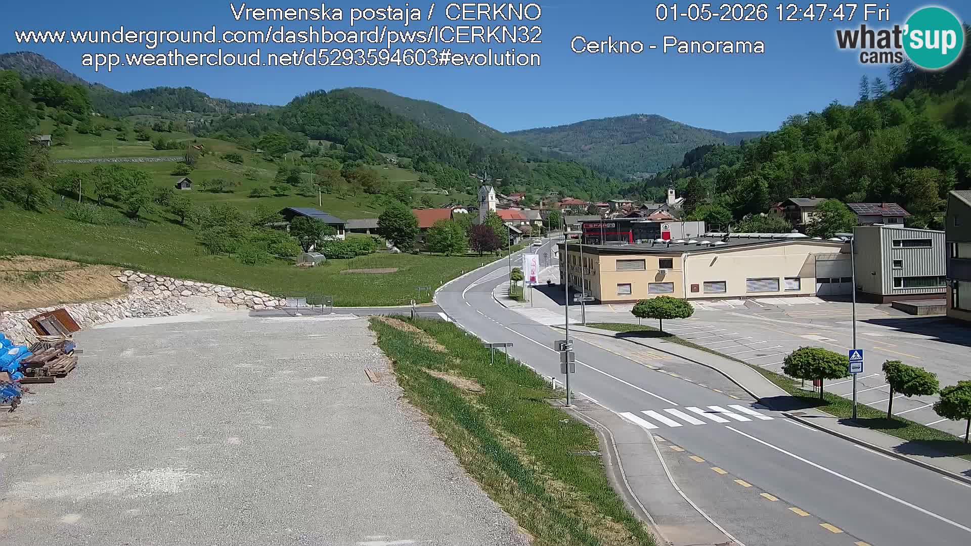 Cerkno Stadteingang Live-Webcam