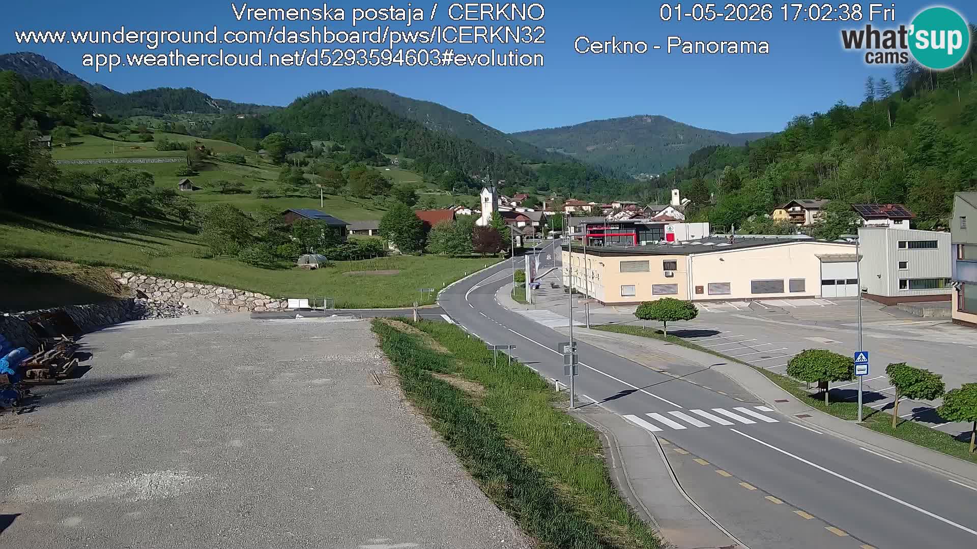 Cerkno ulaz u grad – Kamera uživo