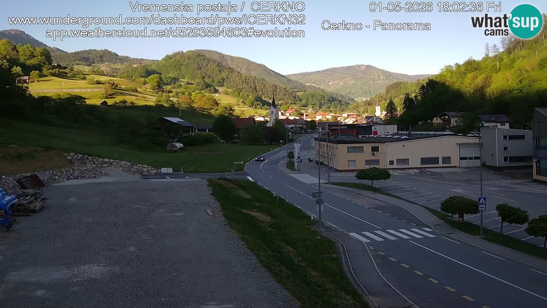 Cerkno ulaz u grad – Kamera uživo
