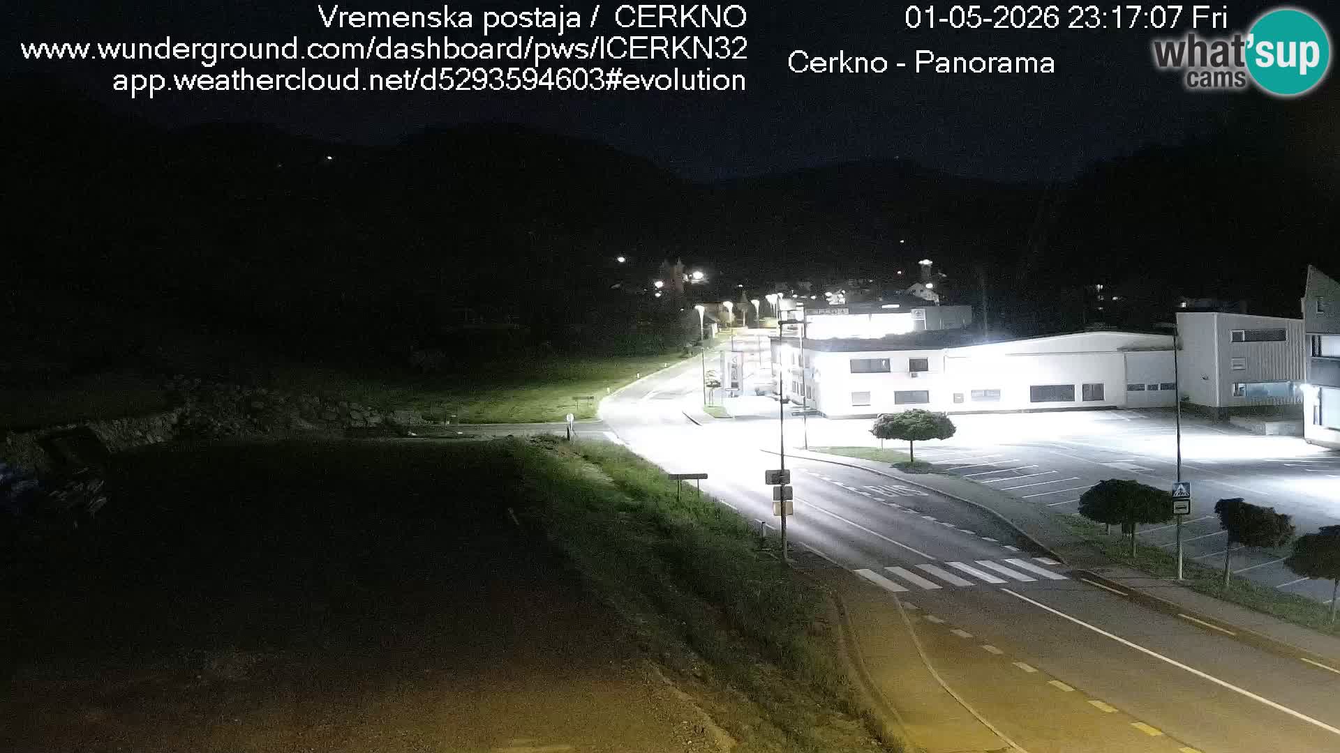 Cerkno city entrance Live Webcam
