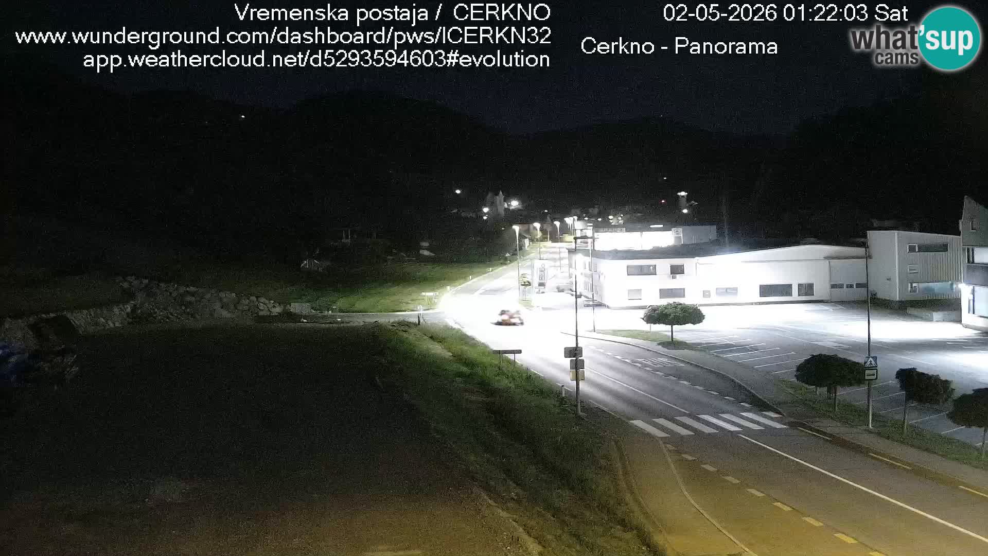 Cerkno entrada a la ciudad Webcam en vivo