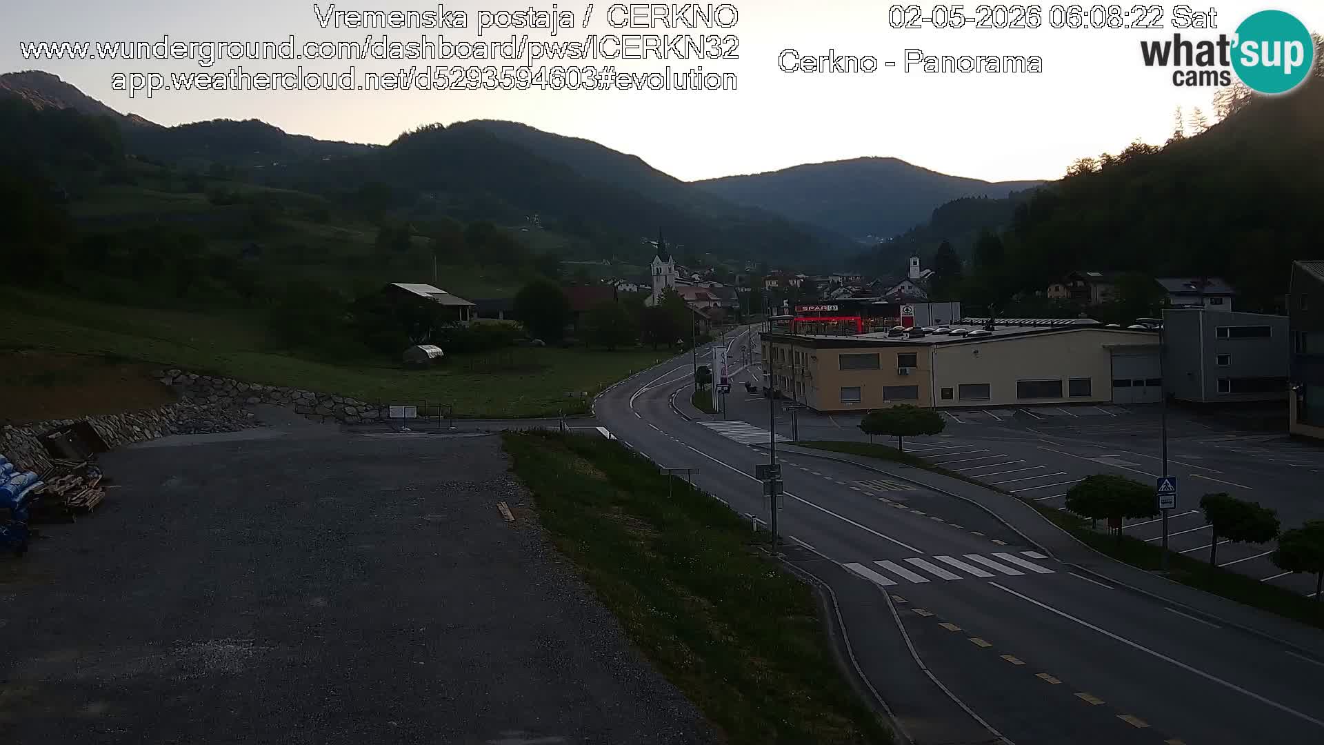 Cerkno ulaz u grad – Kamera uživo