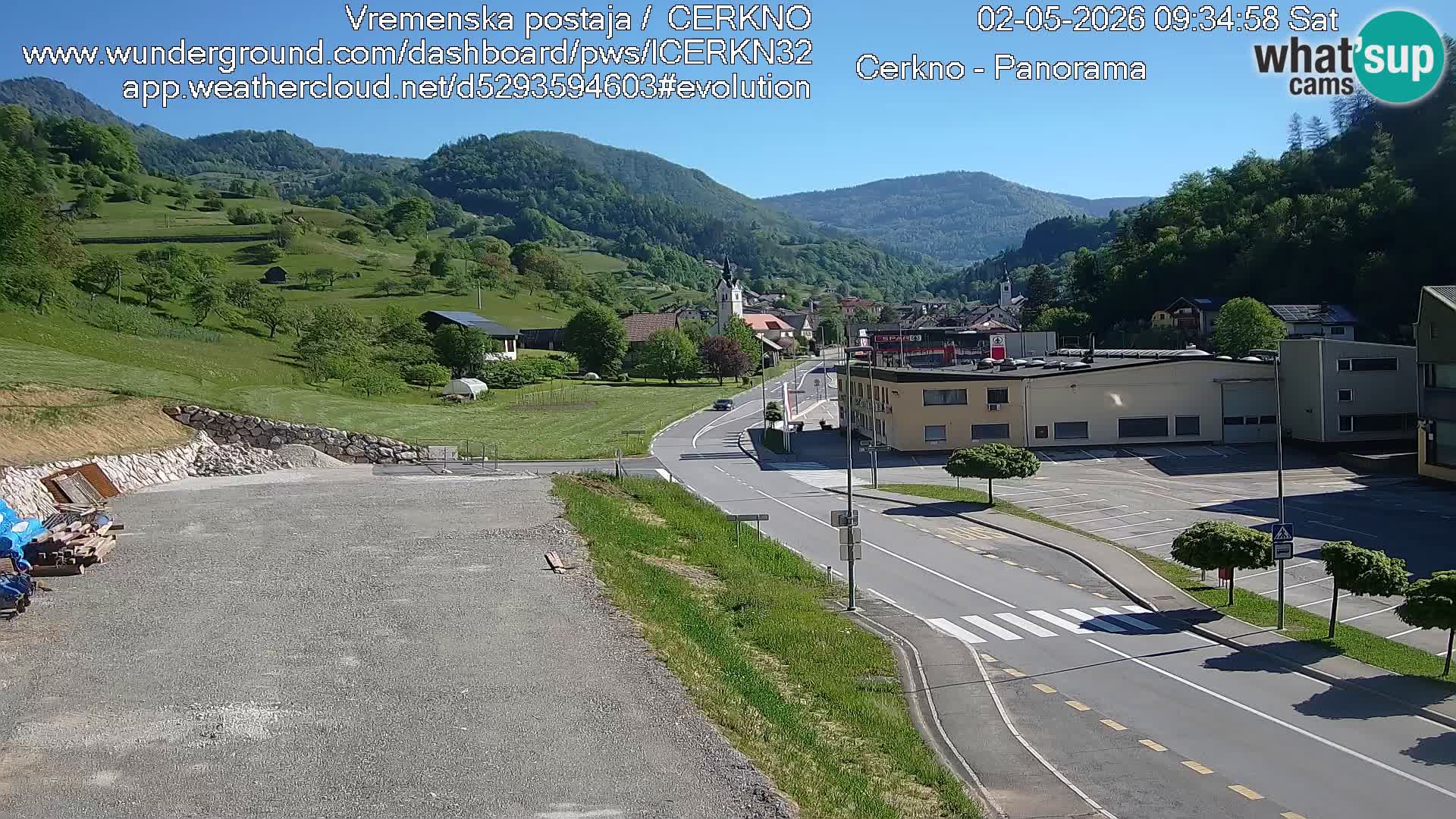Cerkno ulaz u grad – Kamera uživo
