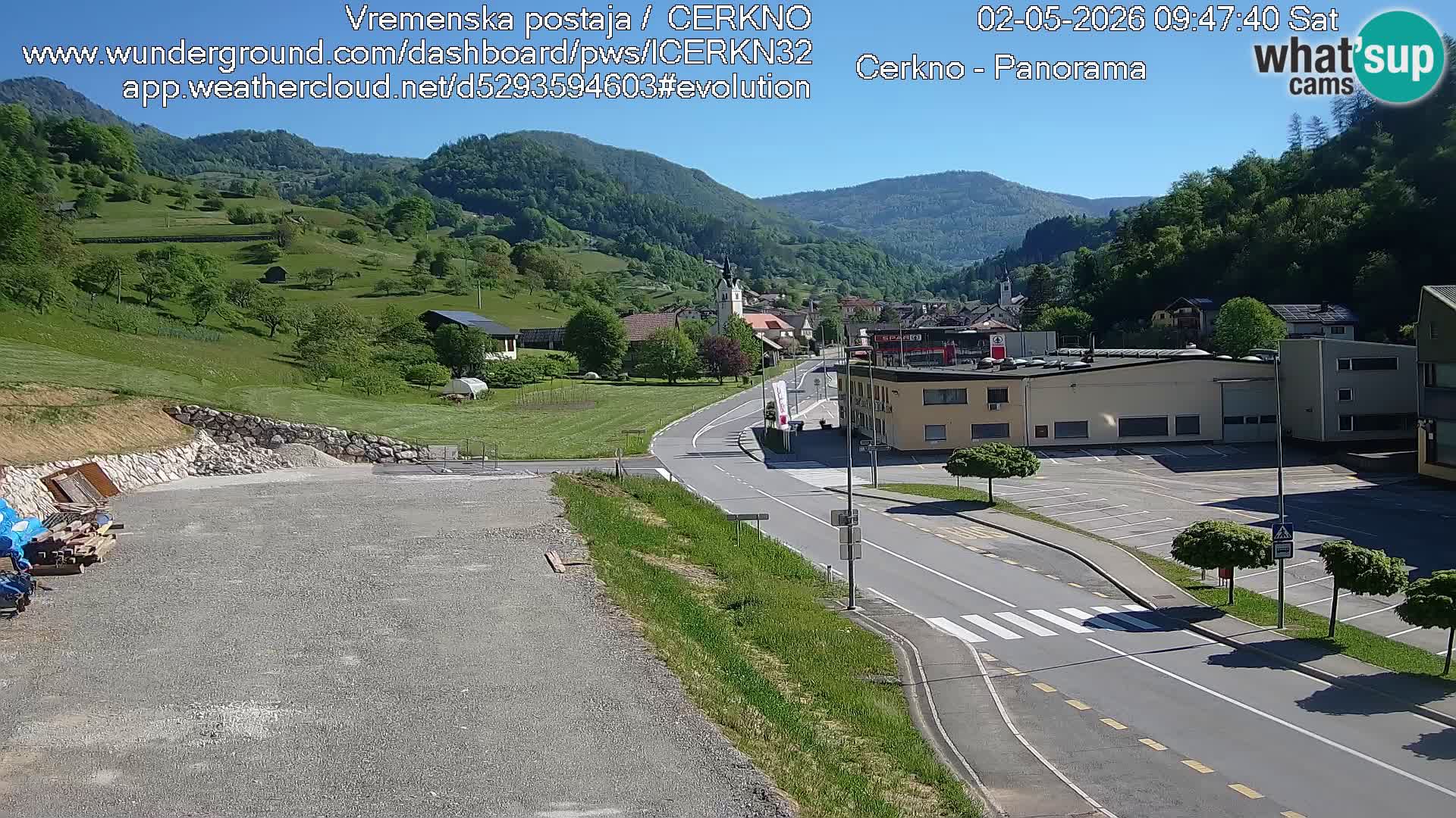 Cerkno ulaz u grad – Kamera uživo