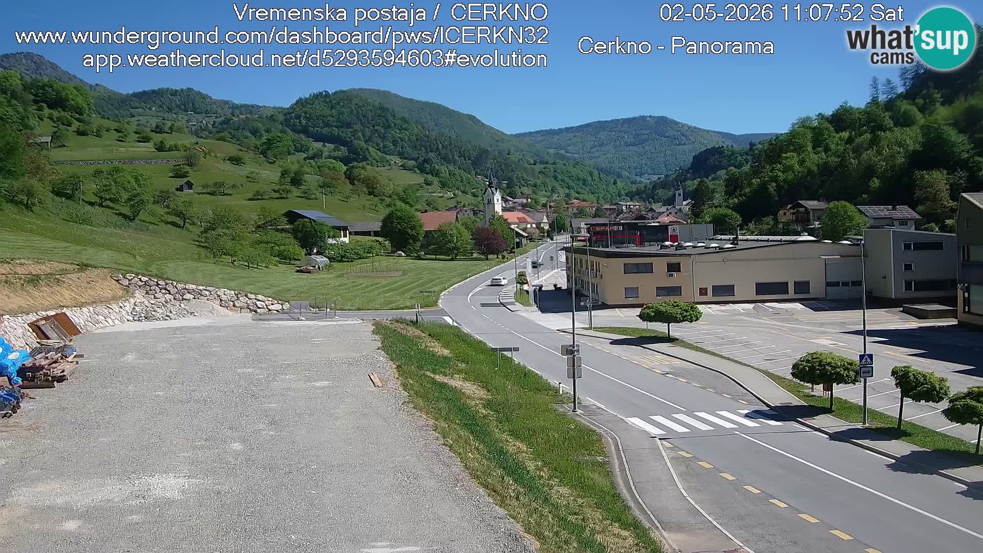 Cerkno ulaz u grad – Kamera uživo