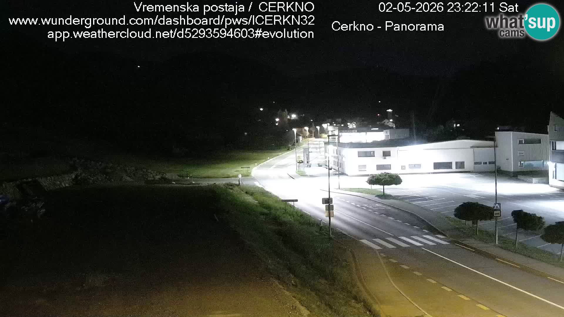 Cerkno entrada a la ciudad Webcam en vivo