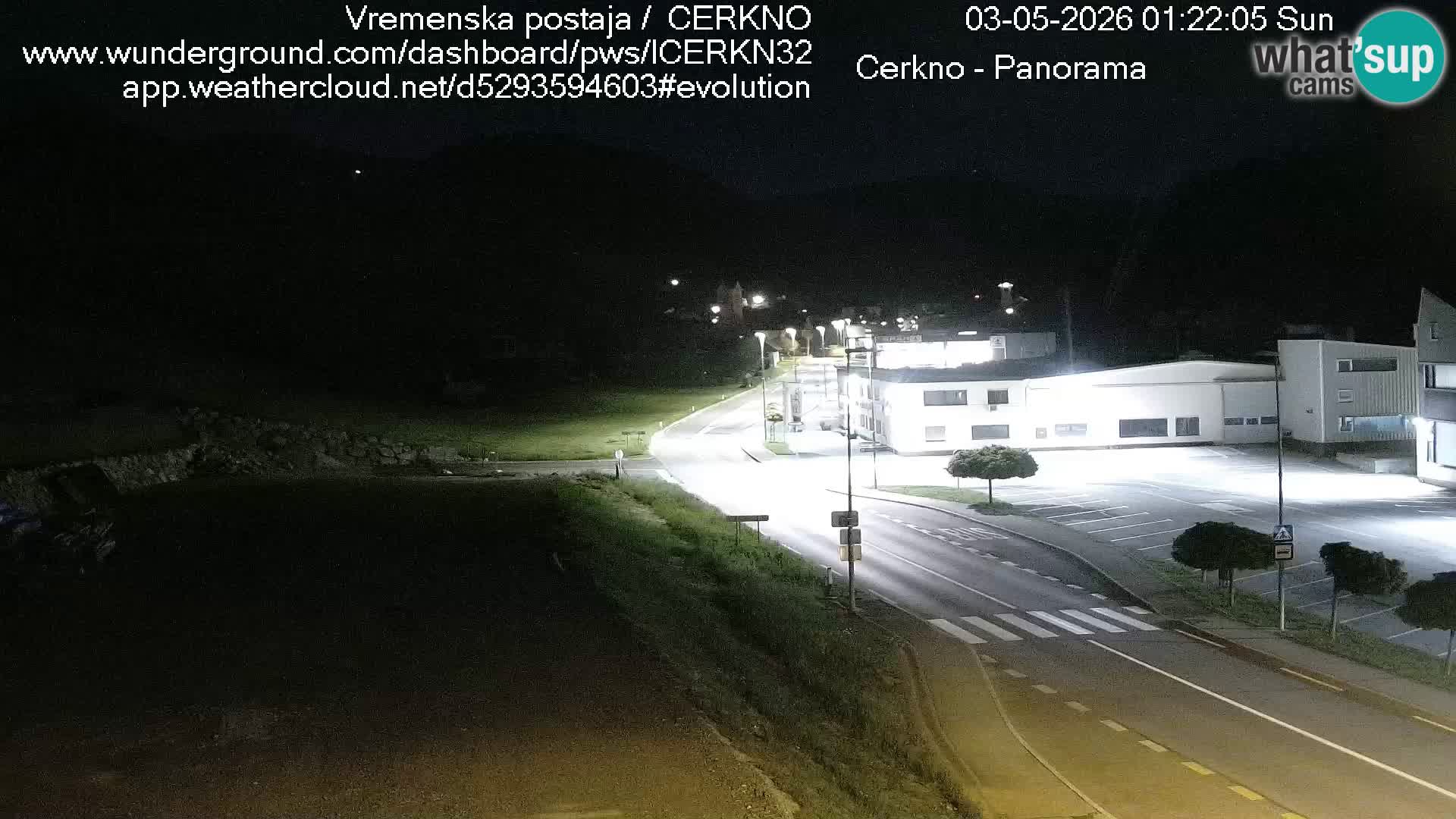 Webcam en direct – Entrée de la ville de Cerkno