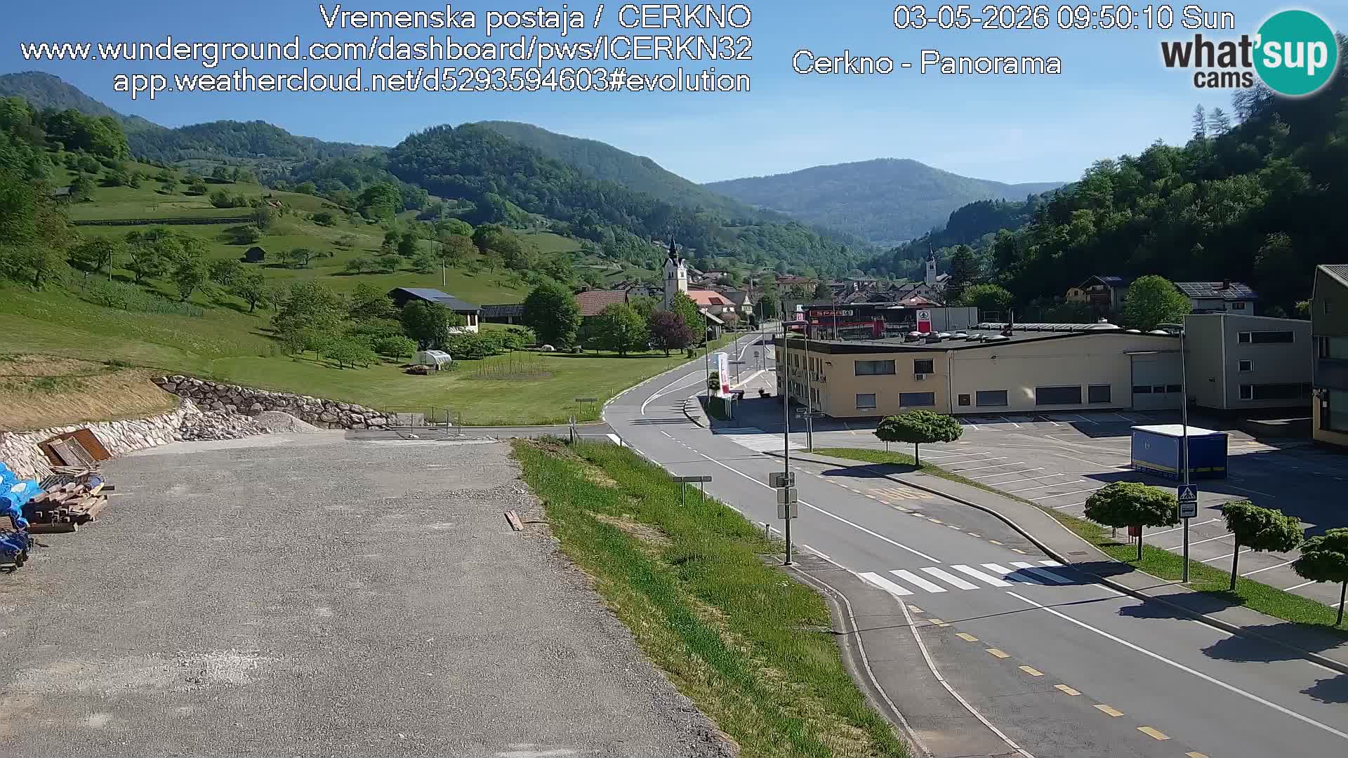 Cerkno ulaz u grad – Kamera uživo