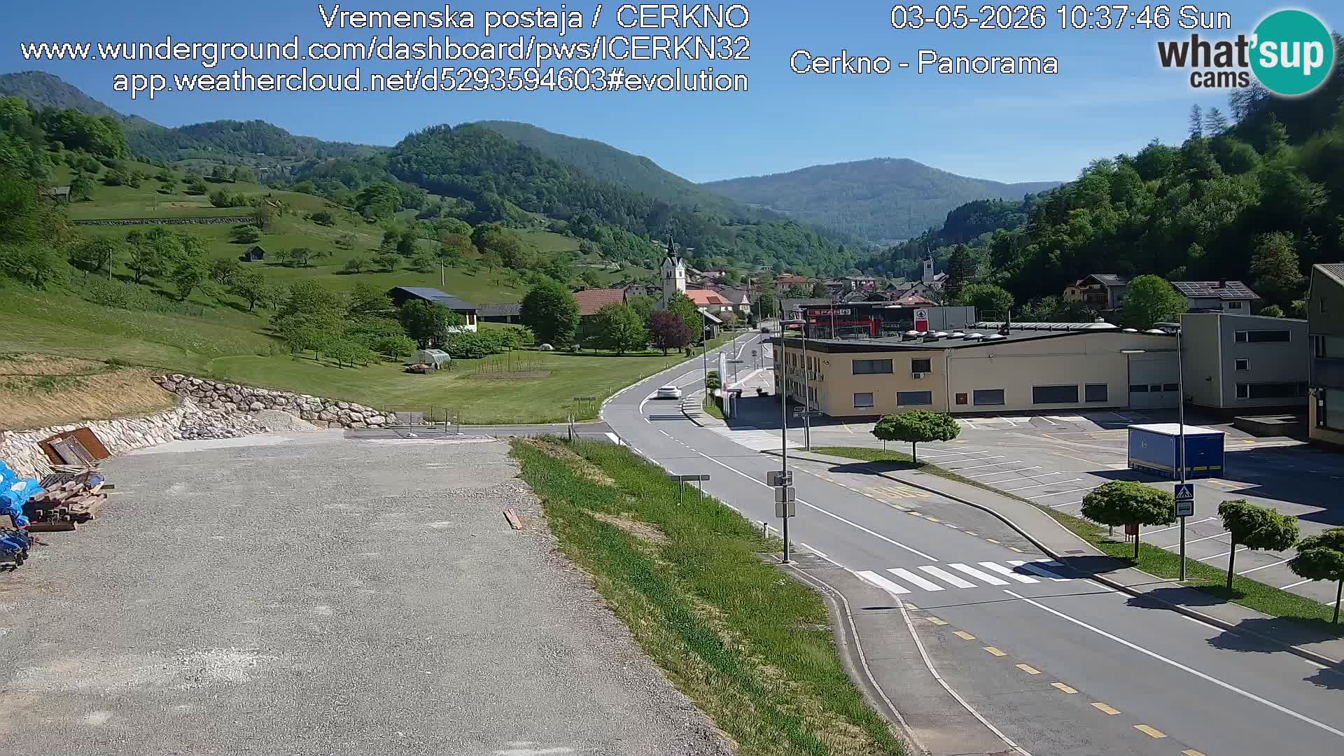 Cerkno Stadteingang Live-Webcam