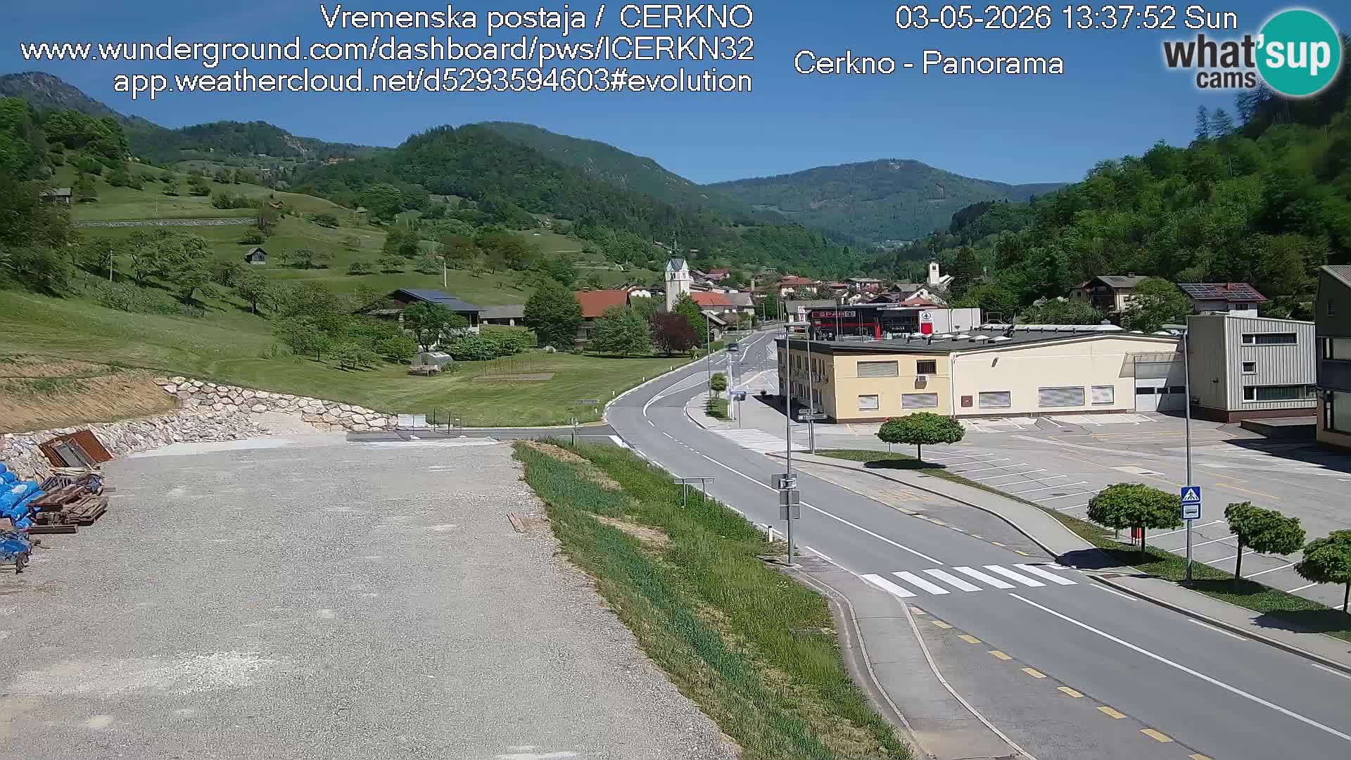 Cerkno Stadteingang Live-Webcam