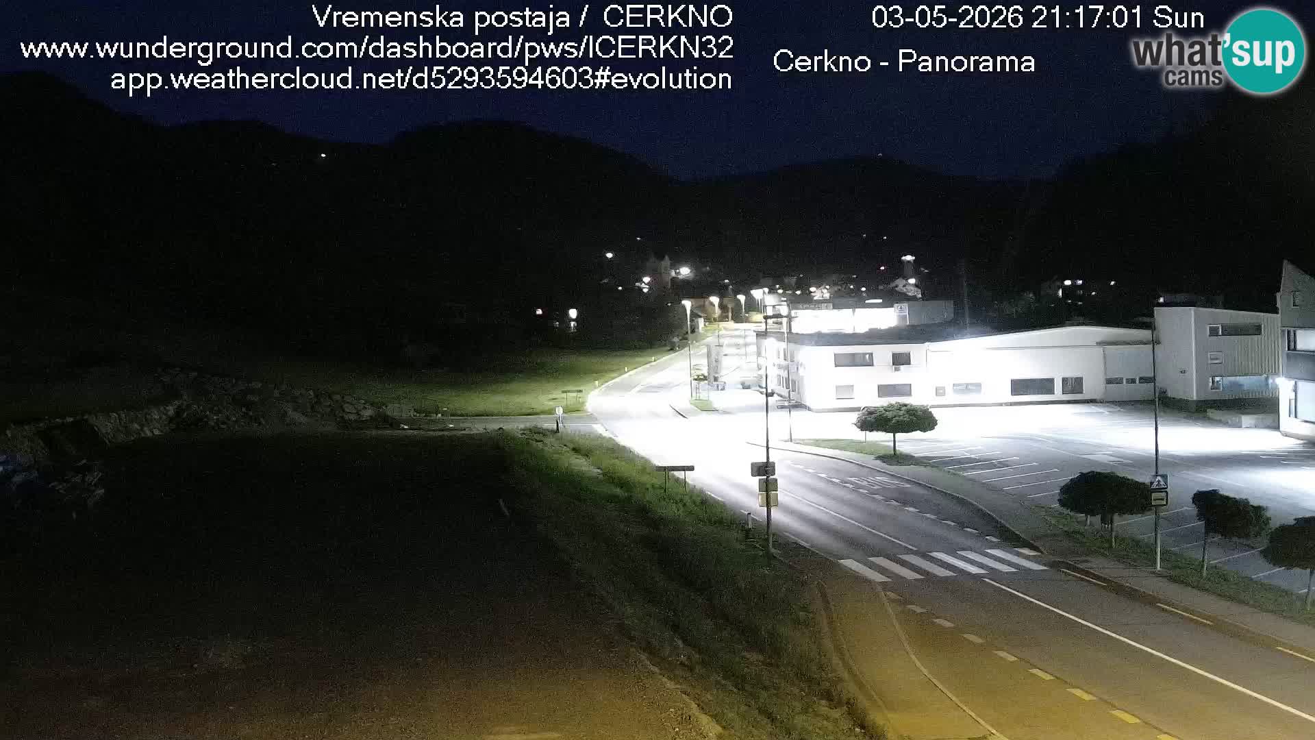 Cerkno entrada a la ciudad Webcam en vivo