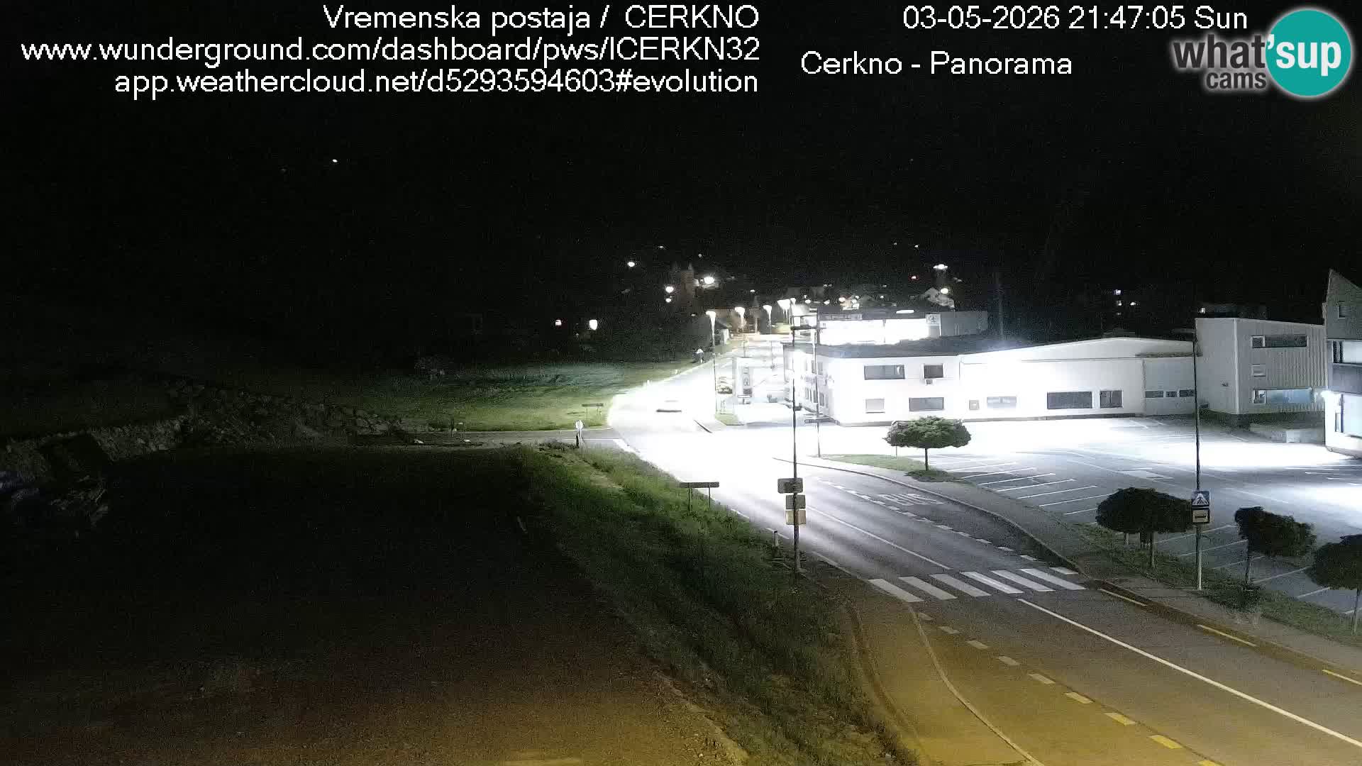 Cerkno entrada a la ciudad Webcam en vivo