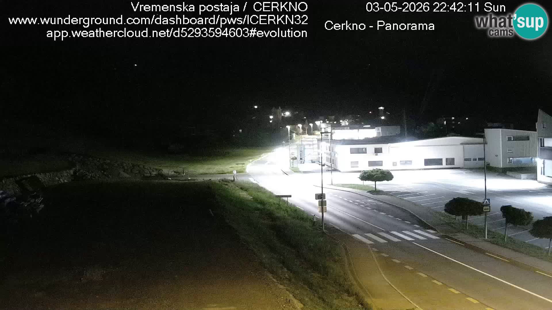 Cerkno city entrance Live Webcam