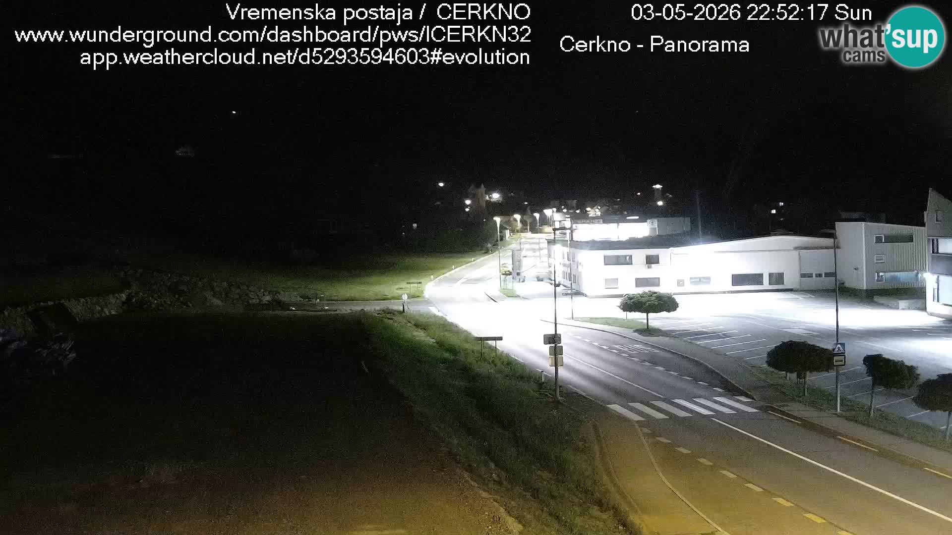 Cerkno city entrance Live Webcam