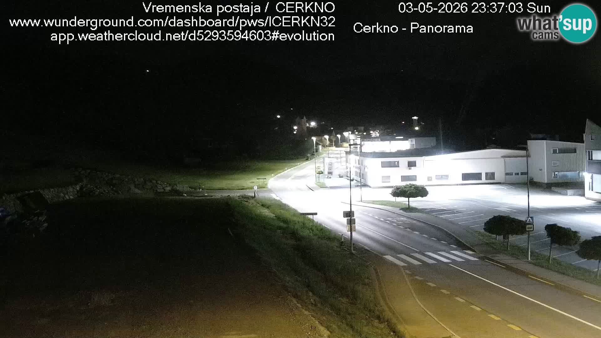 Cerkno city entrance Live Webcam