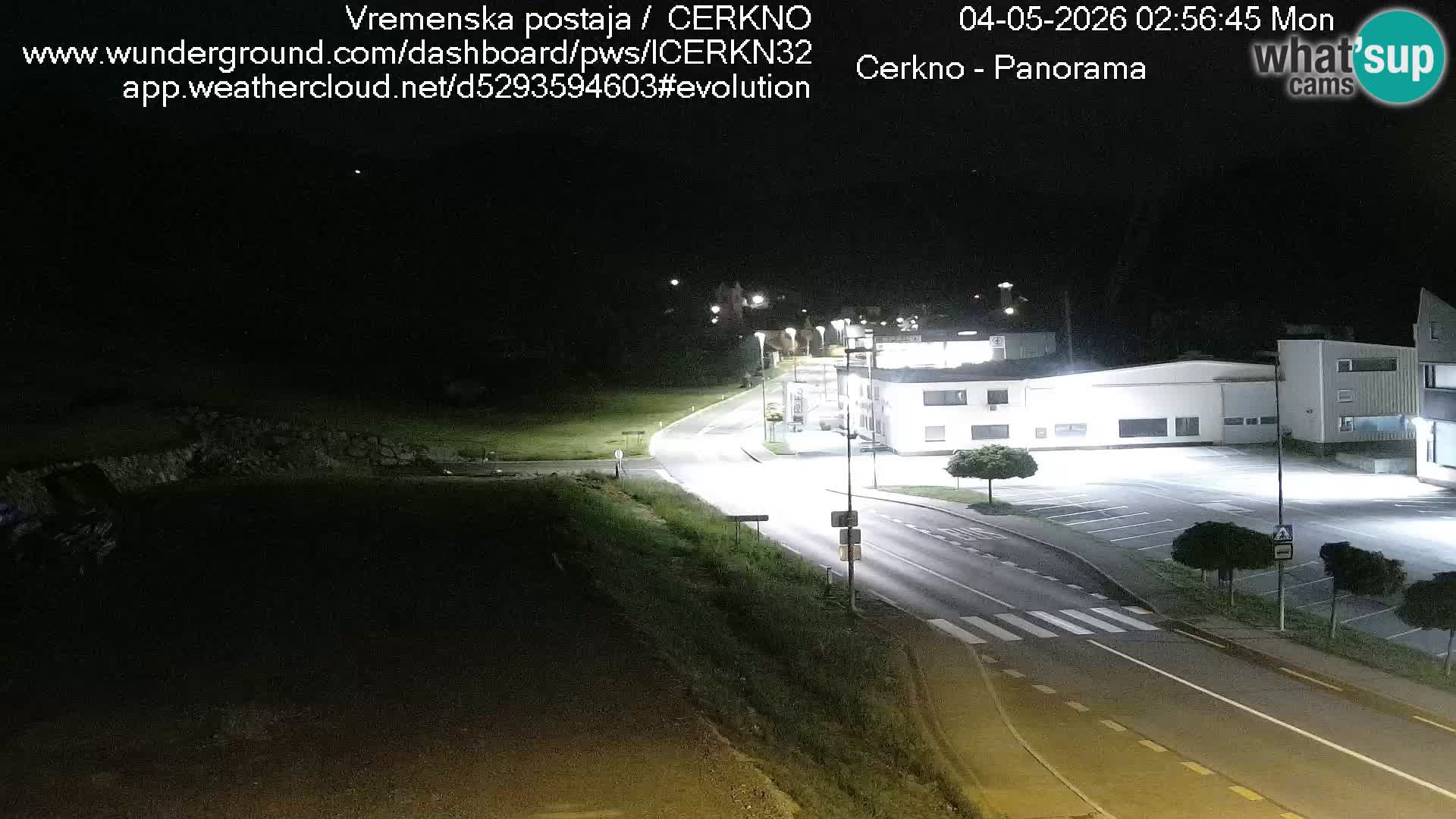 Cerkno city entrance Live Webcam