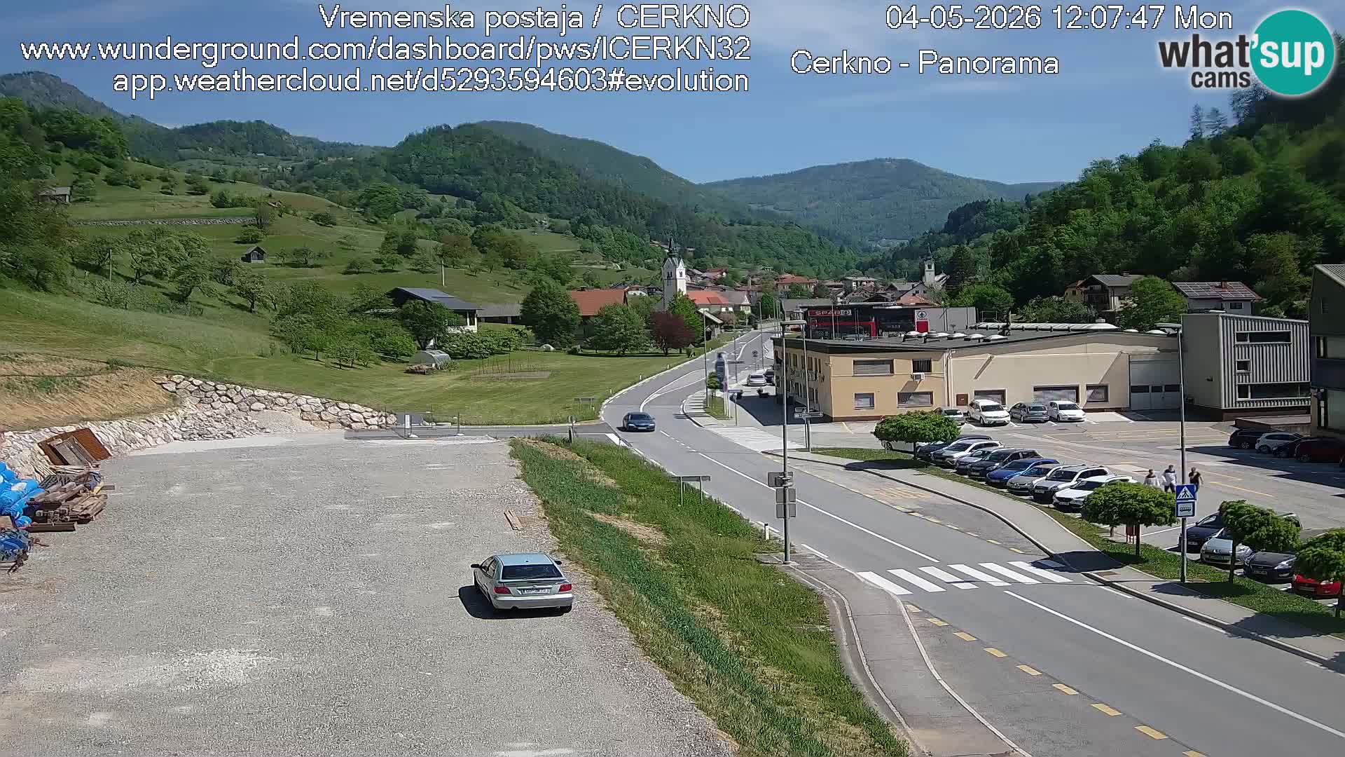 Cerkno ulaz u grad – Kamera uživo
