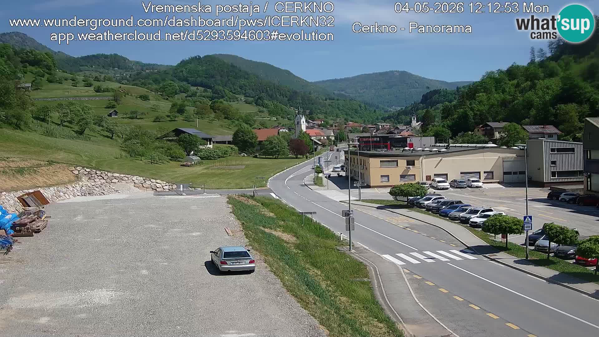 Cerkno ulaz u grad – Kamera uživo