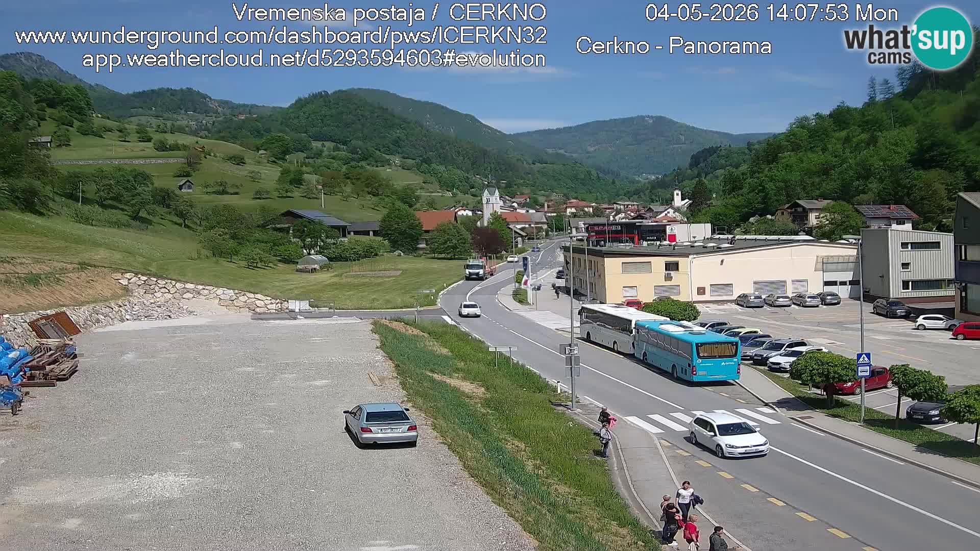 Cerkno ulaz u grad – Kamera uživo