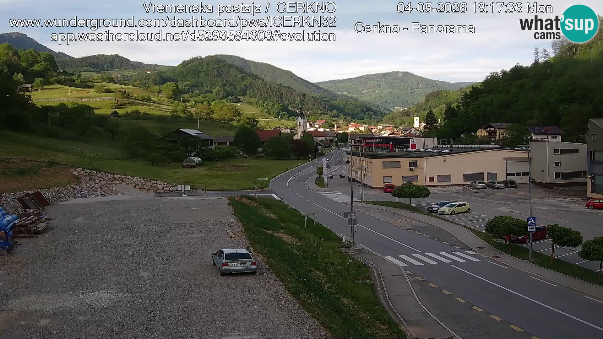 Cerkno ulaz u grad – Kamera uživo