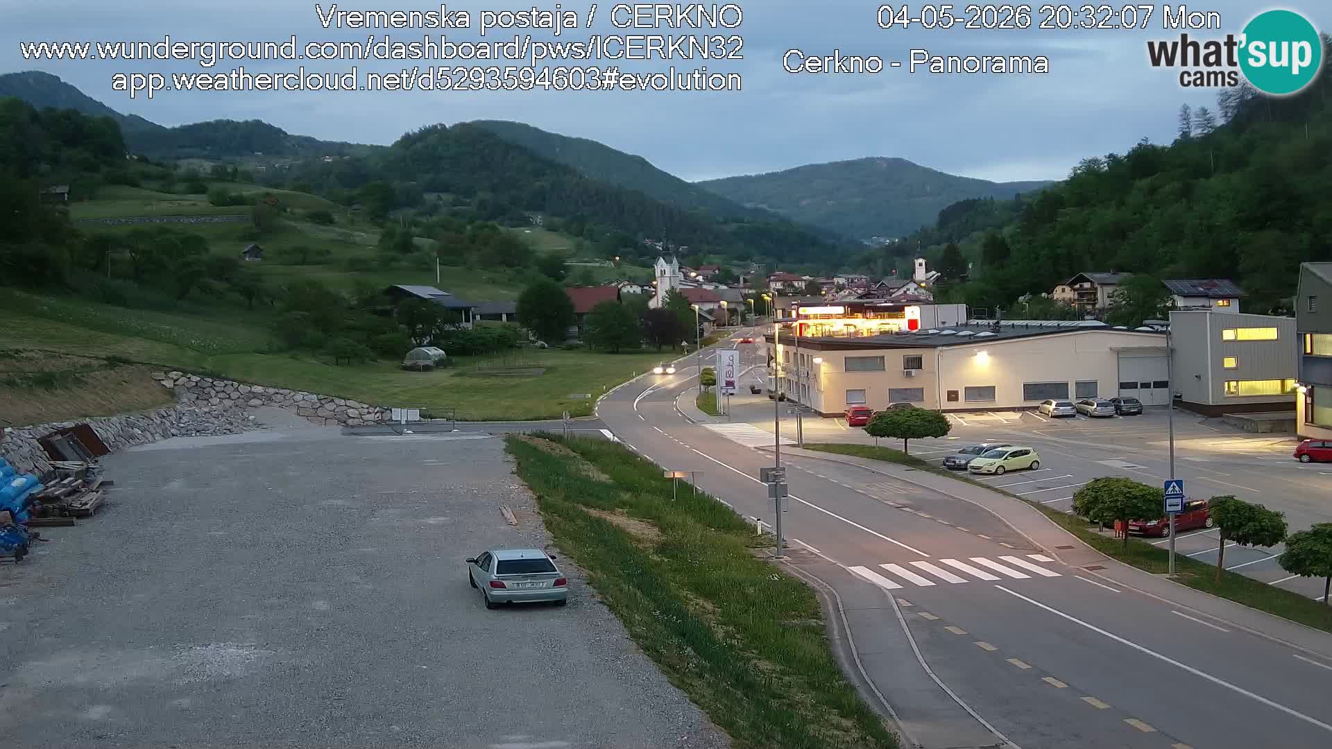 Cerkno ulaz u grad – Kamera uživo