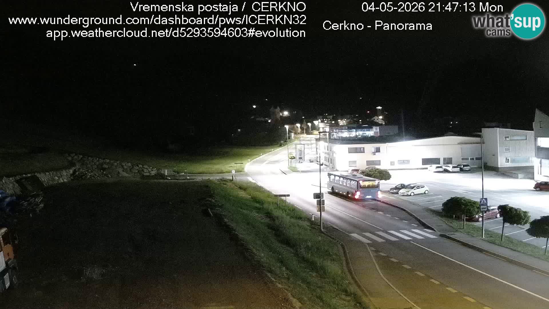 Cerkno city entrance Live Webcam