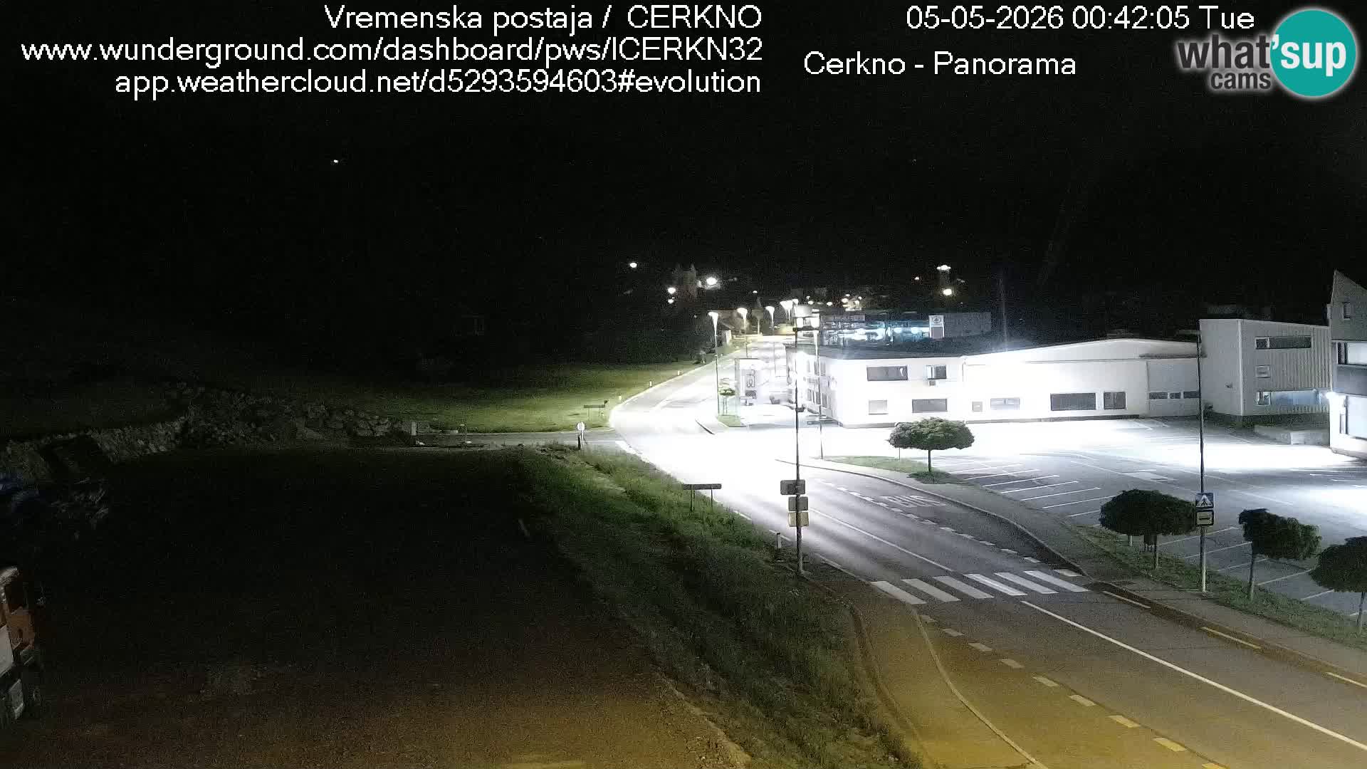 Cerkno city entrance Live Webcam