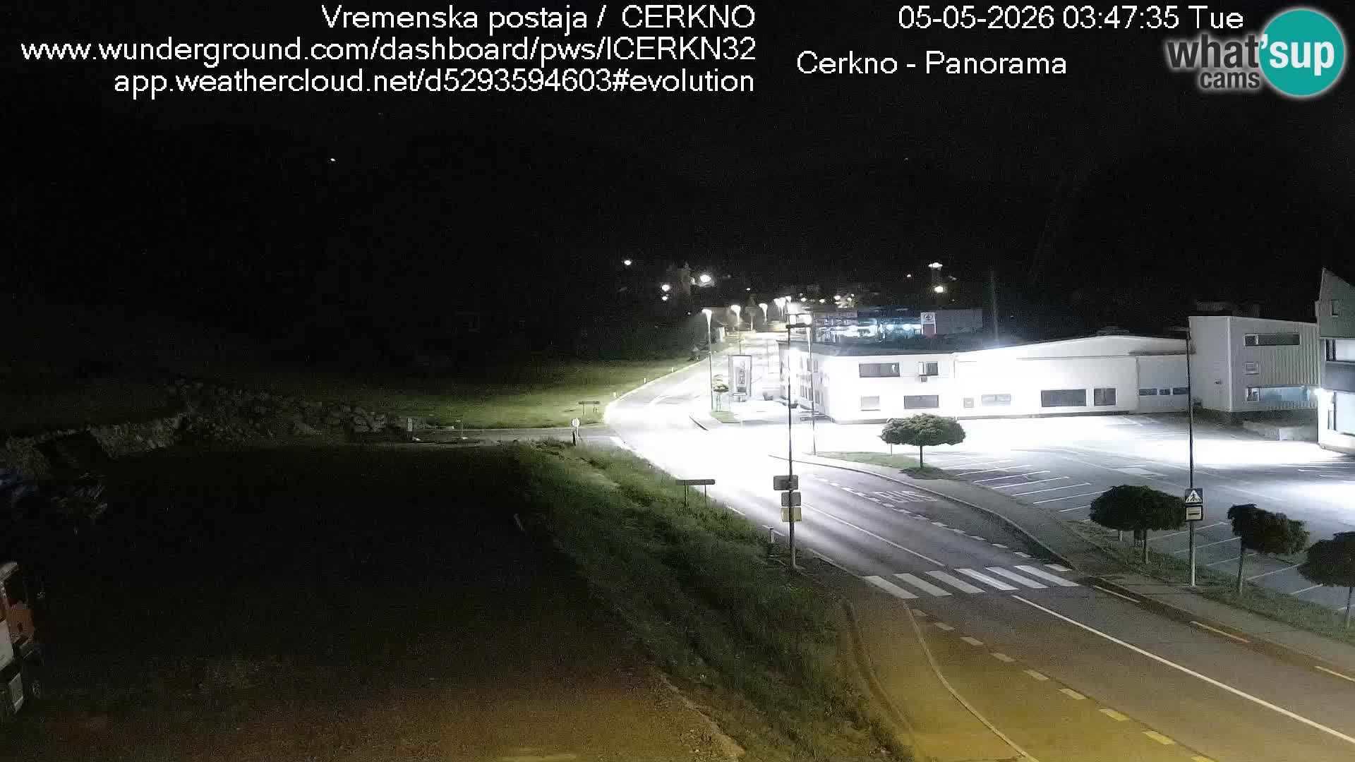Webcam en direct – Entrée de la ville de Cerkno