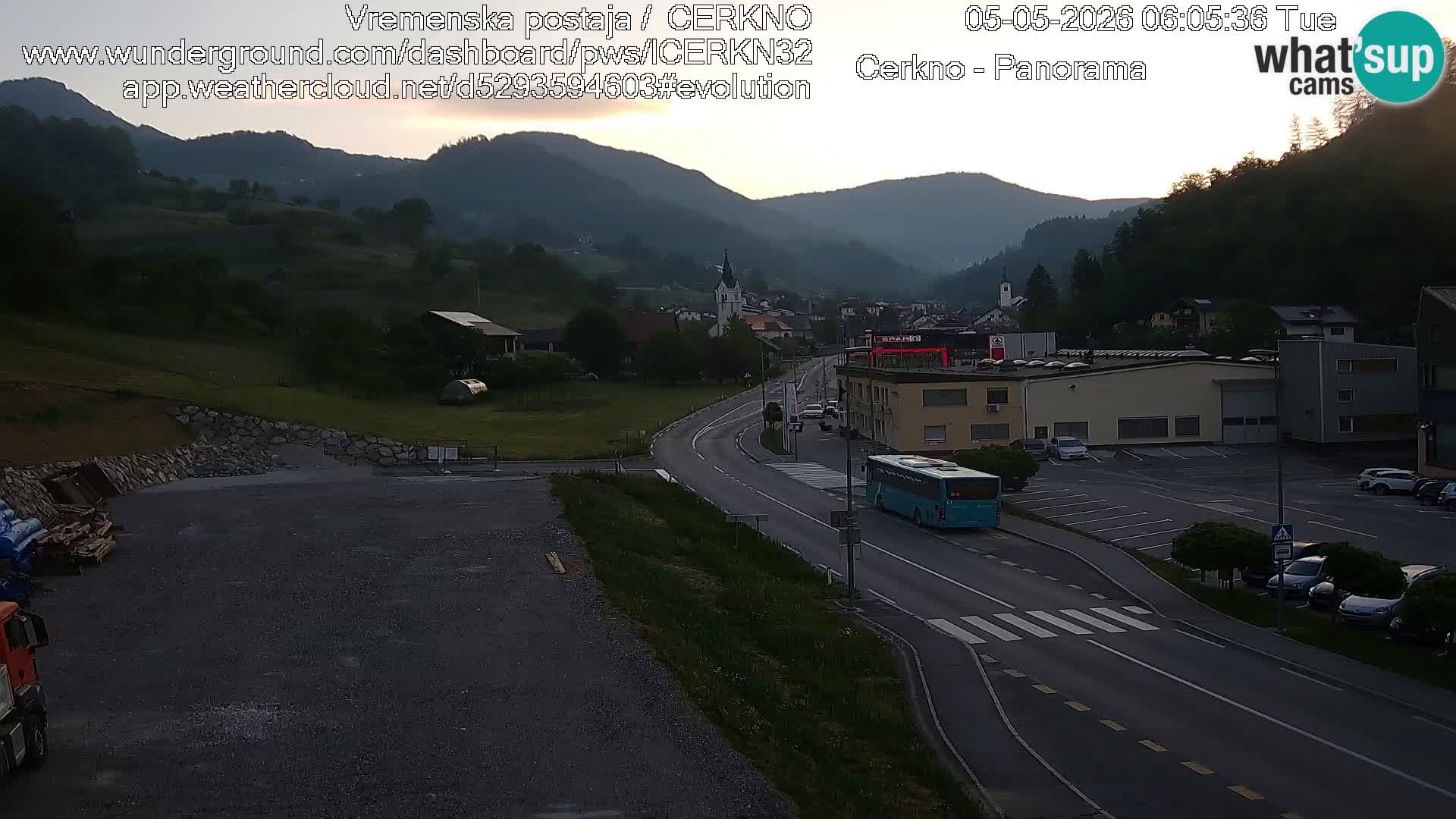 Cerkno ulaz u grad – Kamera uživo